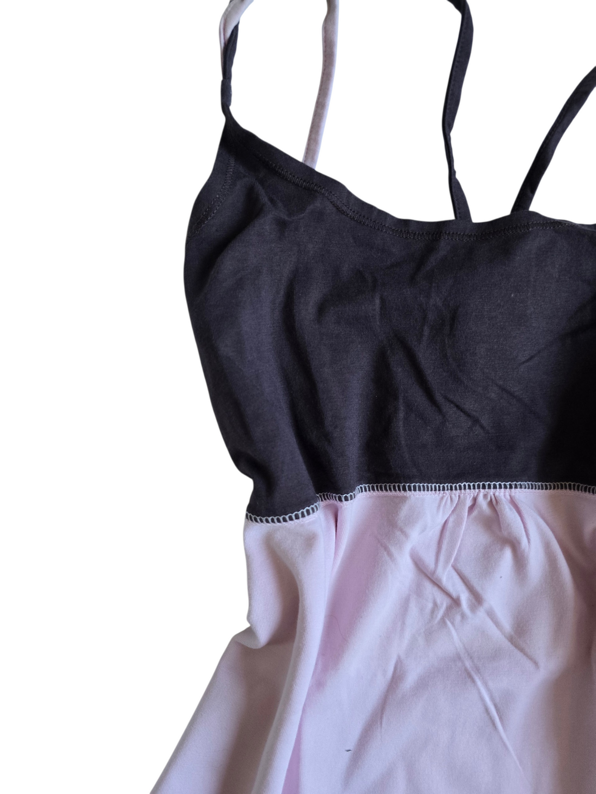 2000s vintage activewear babydoll top
