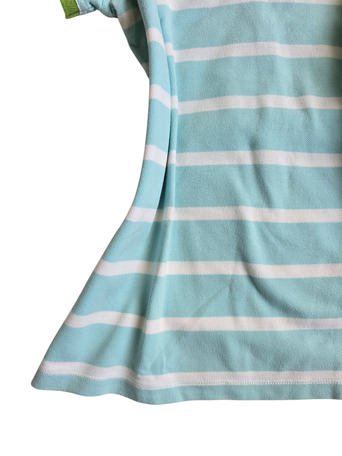 2000s vintage swag striped blue shirt