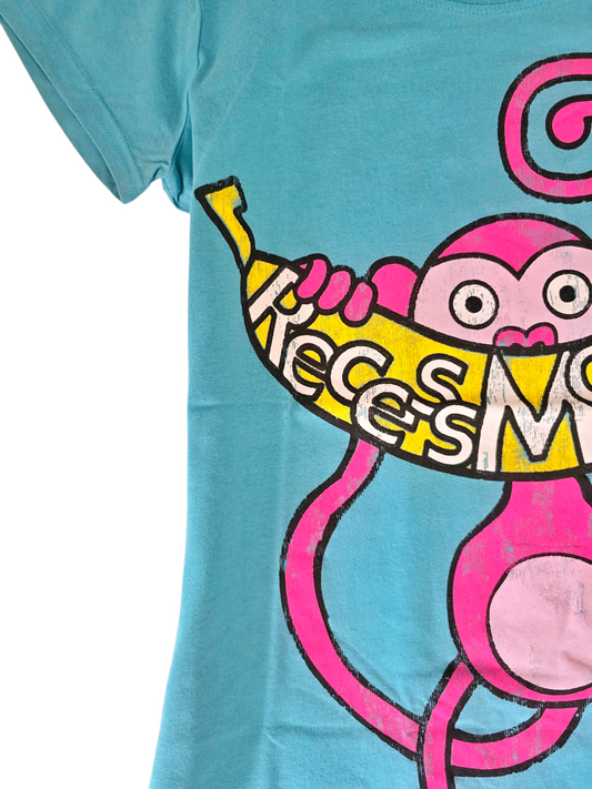 2000s vintage scene printed blue tshirt - zimfriperie
