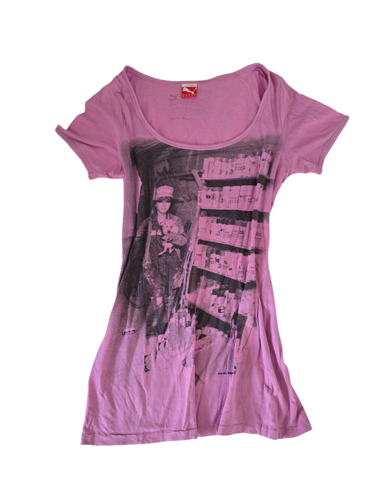 2000s vintage indie sleaze tshirt printed