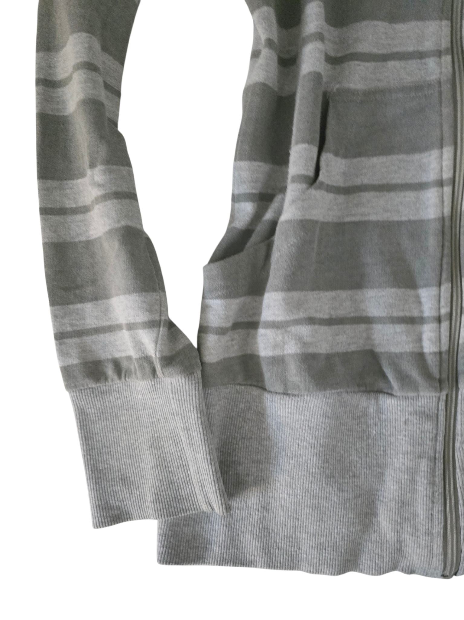 2000s vintage softgrunge striped zip sweater - zimfriperie