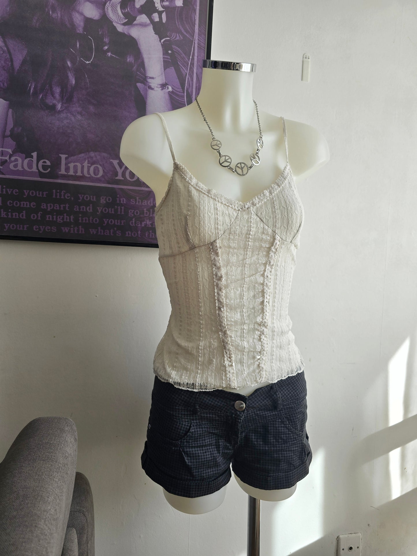 00s vintage romantic coquette lace babydoll top