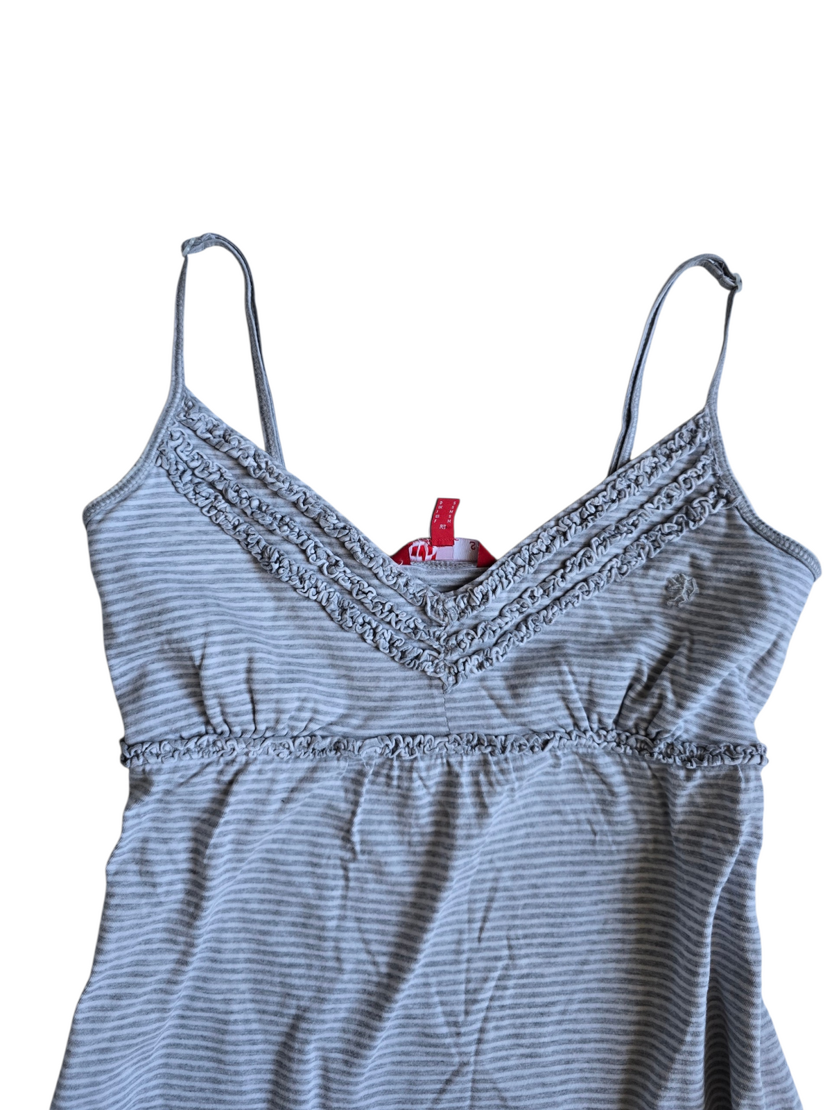 2000s vintage softgrunge babydoll striped top