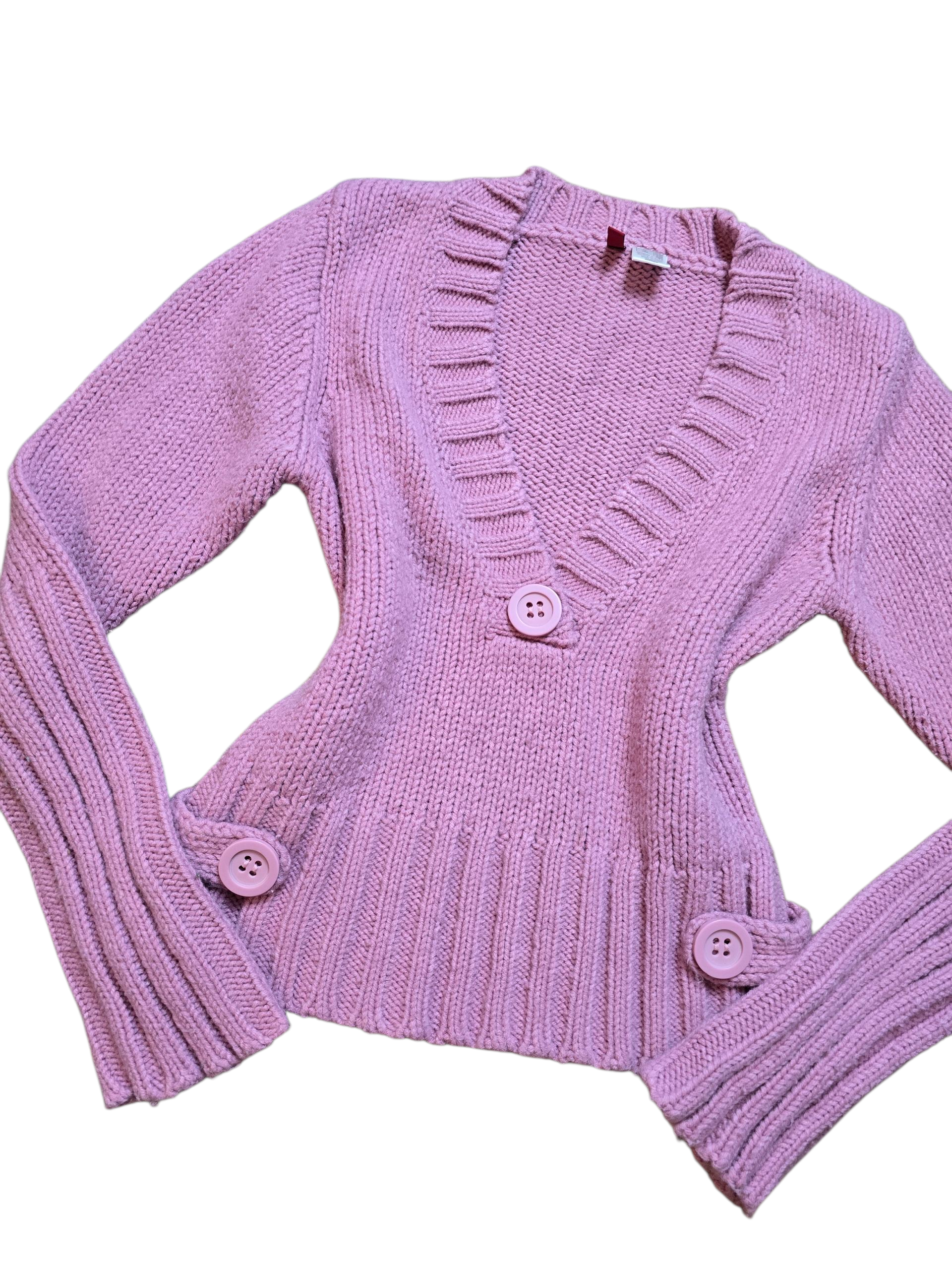 00s vintage coquette button sweater - zimfriperie