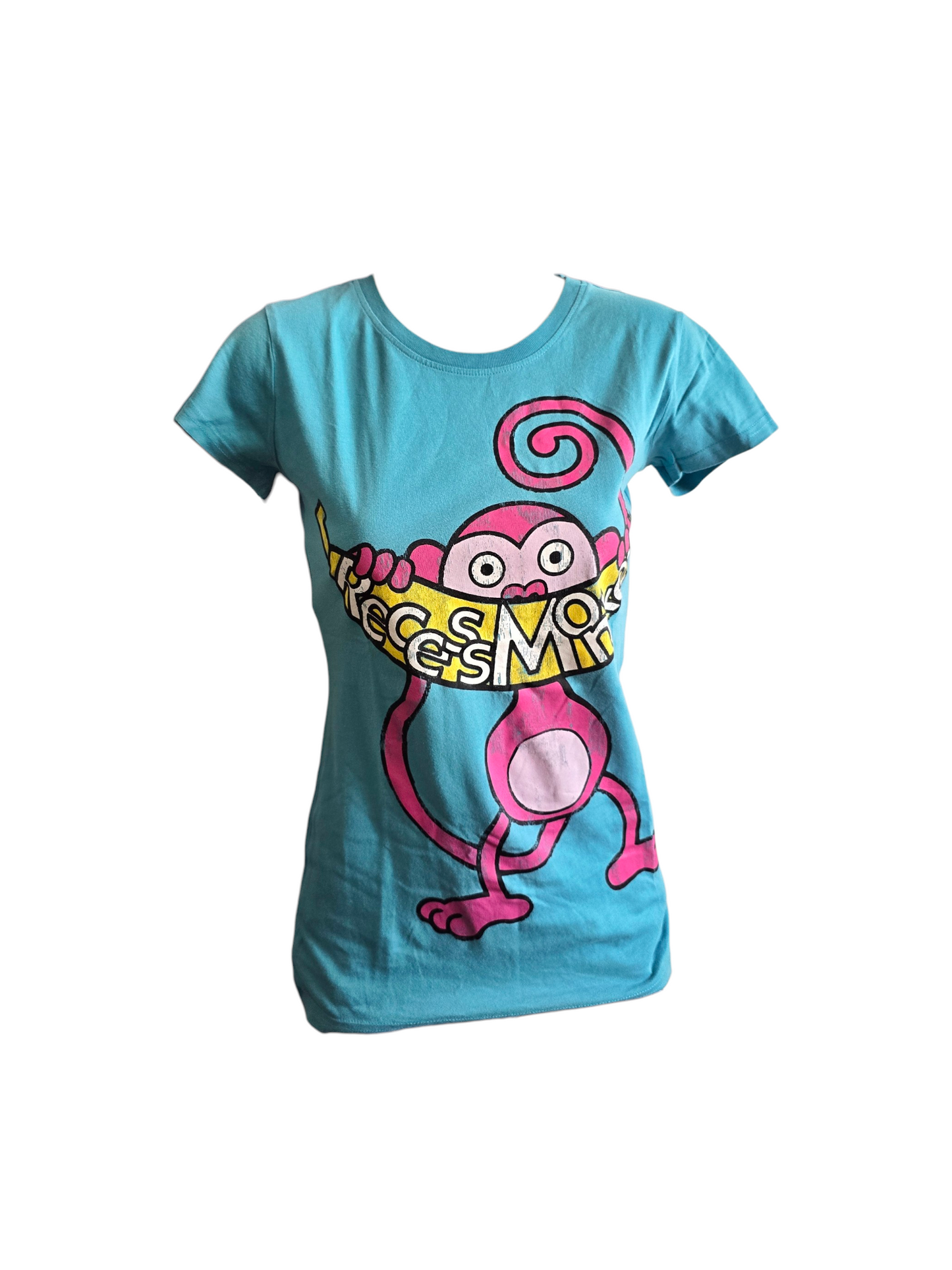 2000s vintage scene printed blue tshirt - zimfriperie