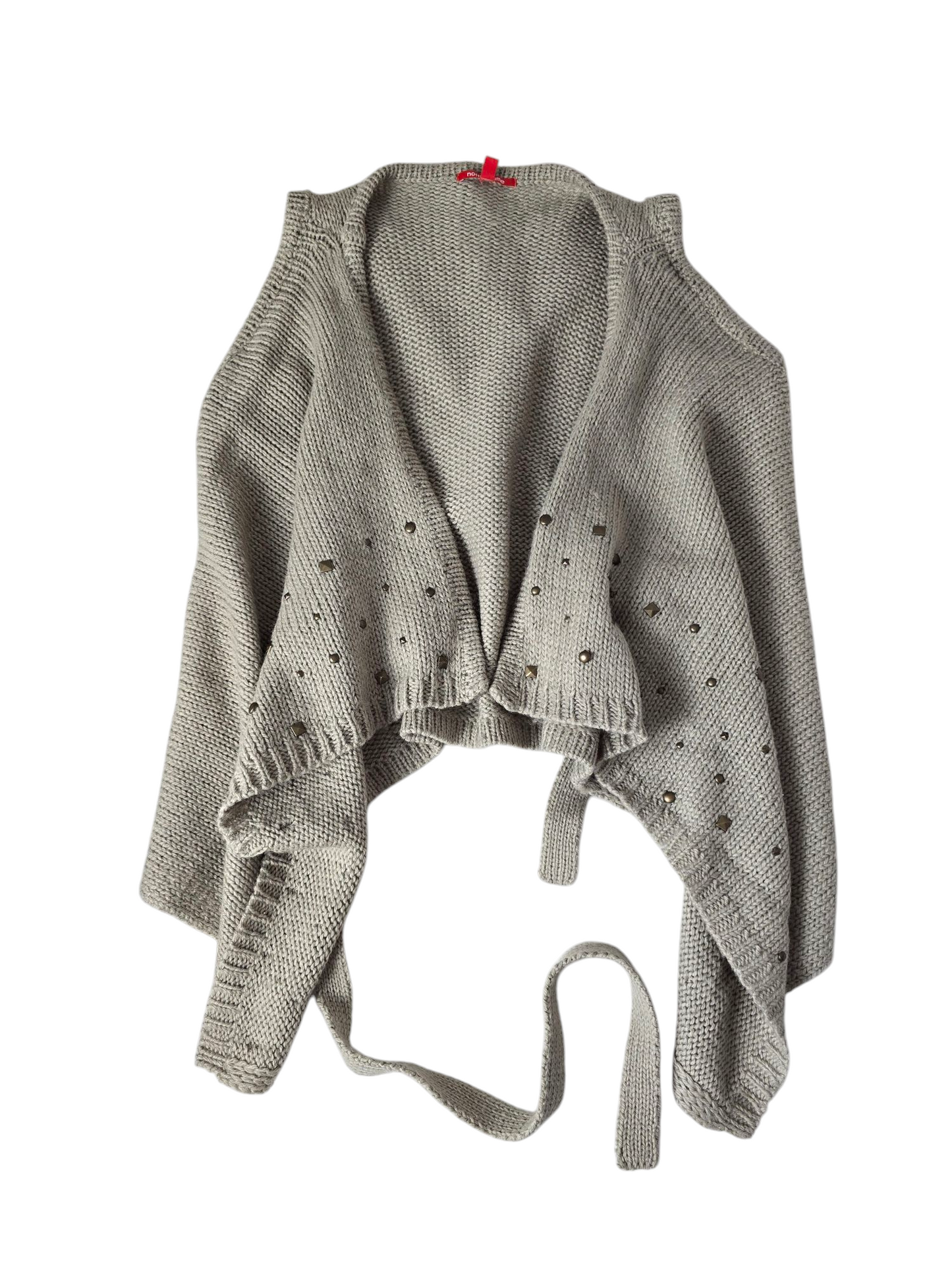 Y2k vintage indiesleaze studded sleeveless cardigan