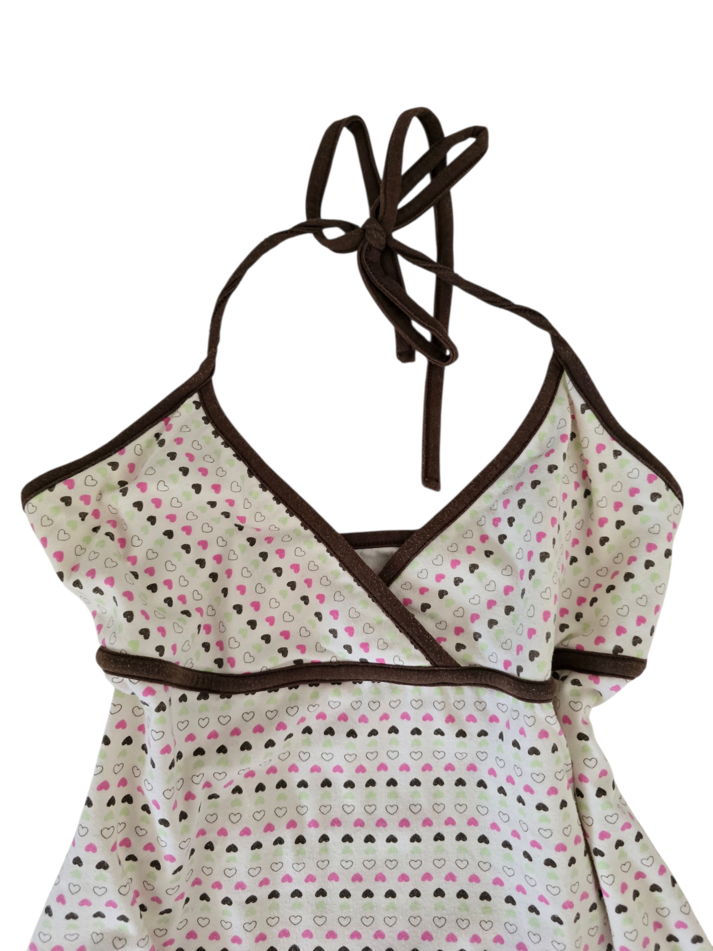 2000s vintage twee printed hearth babydoll backless top