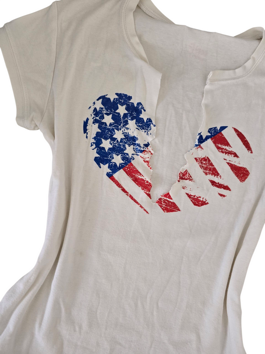 00s indiesleaze printed destroy top