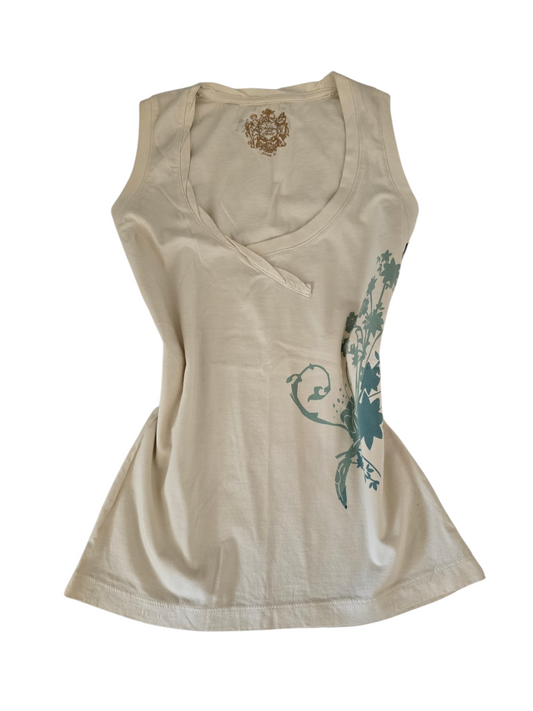 2000s vintage yoga mom bleached top