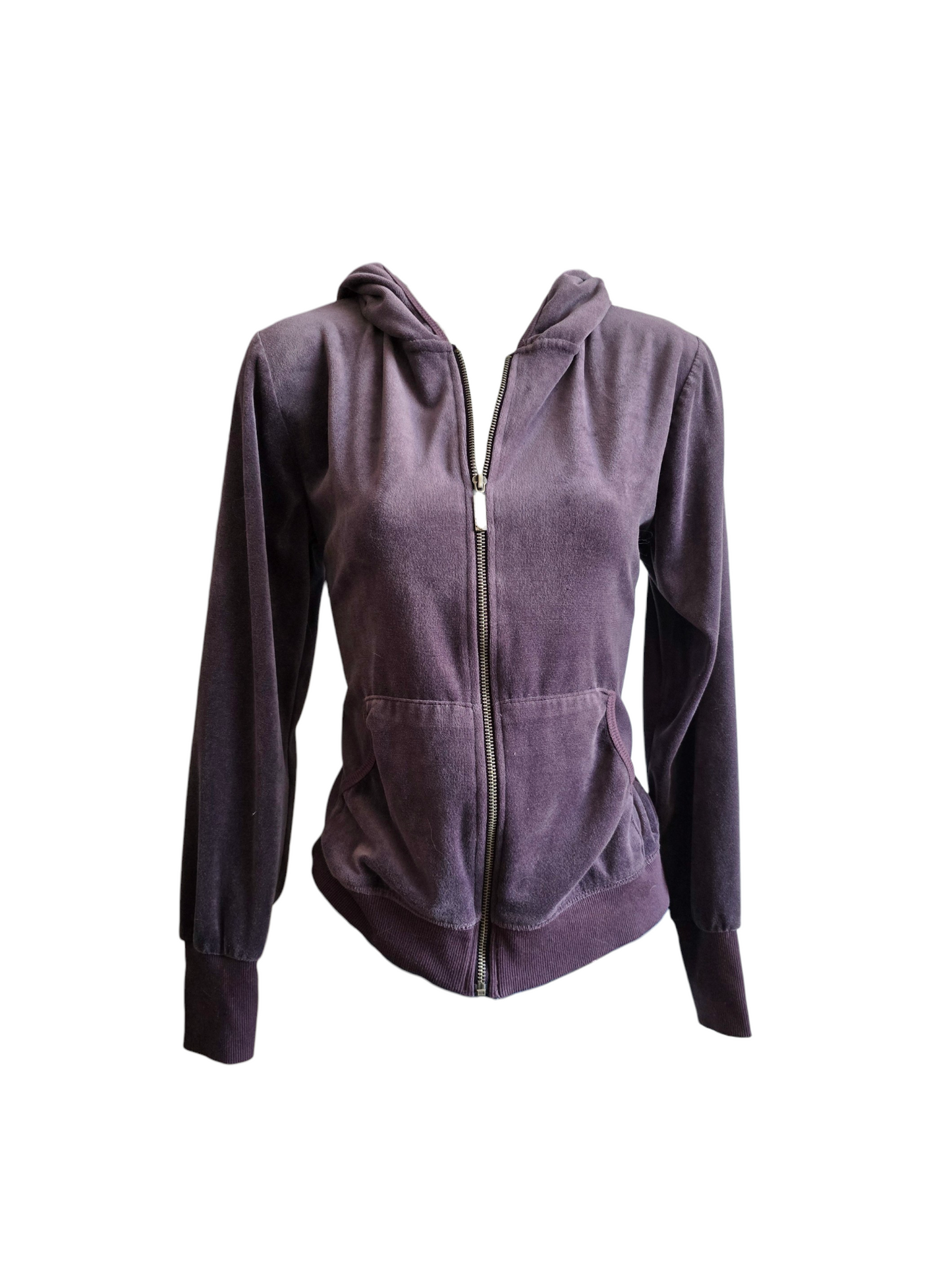 2000s vintage mcbling purple velvet sweater - zimfriperie
