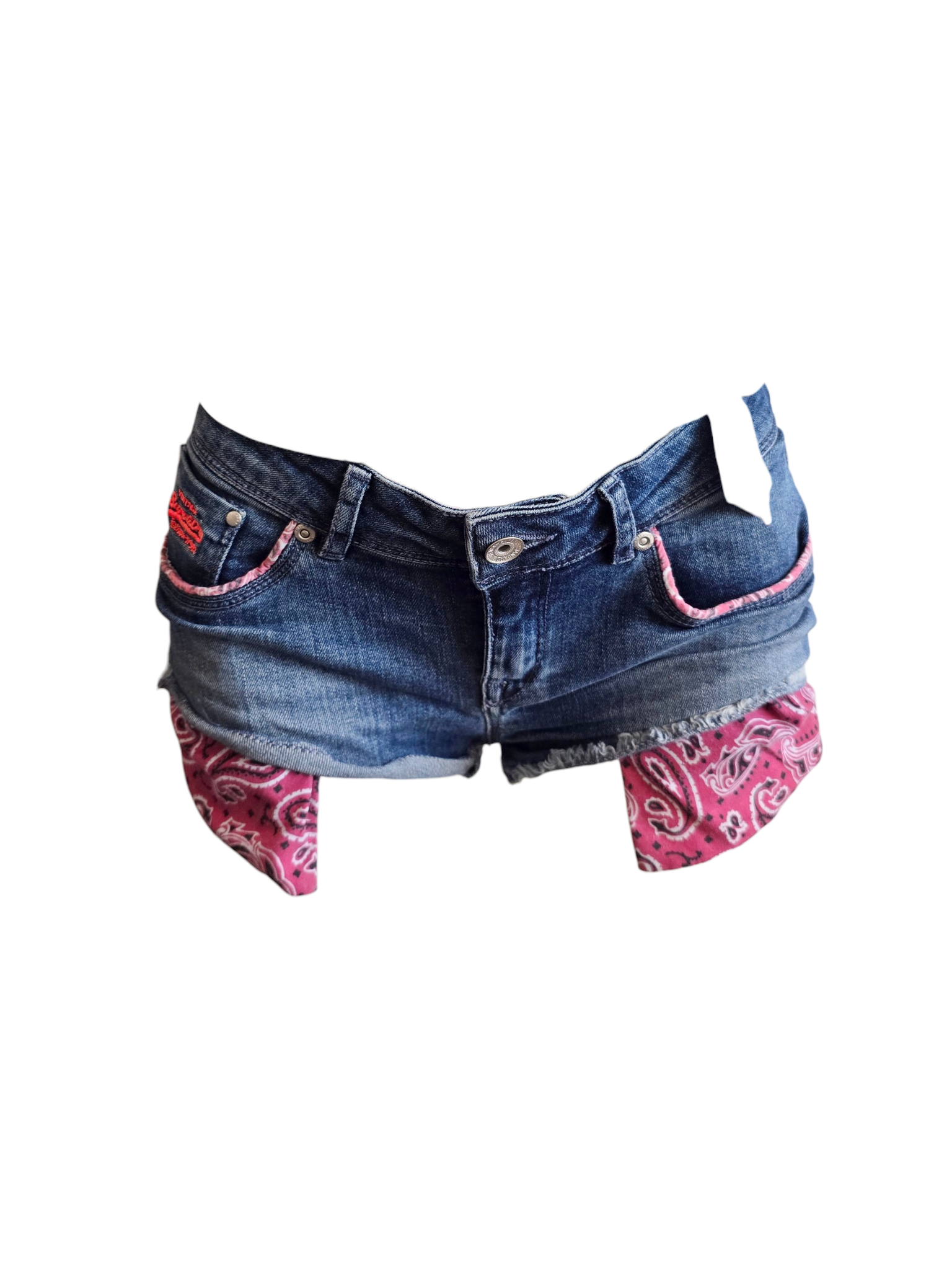 2009s vintage low waist indie denim short - zimfriperie