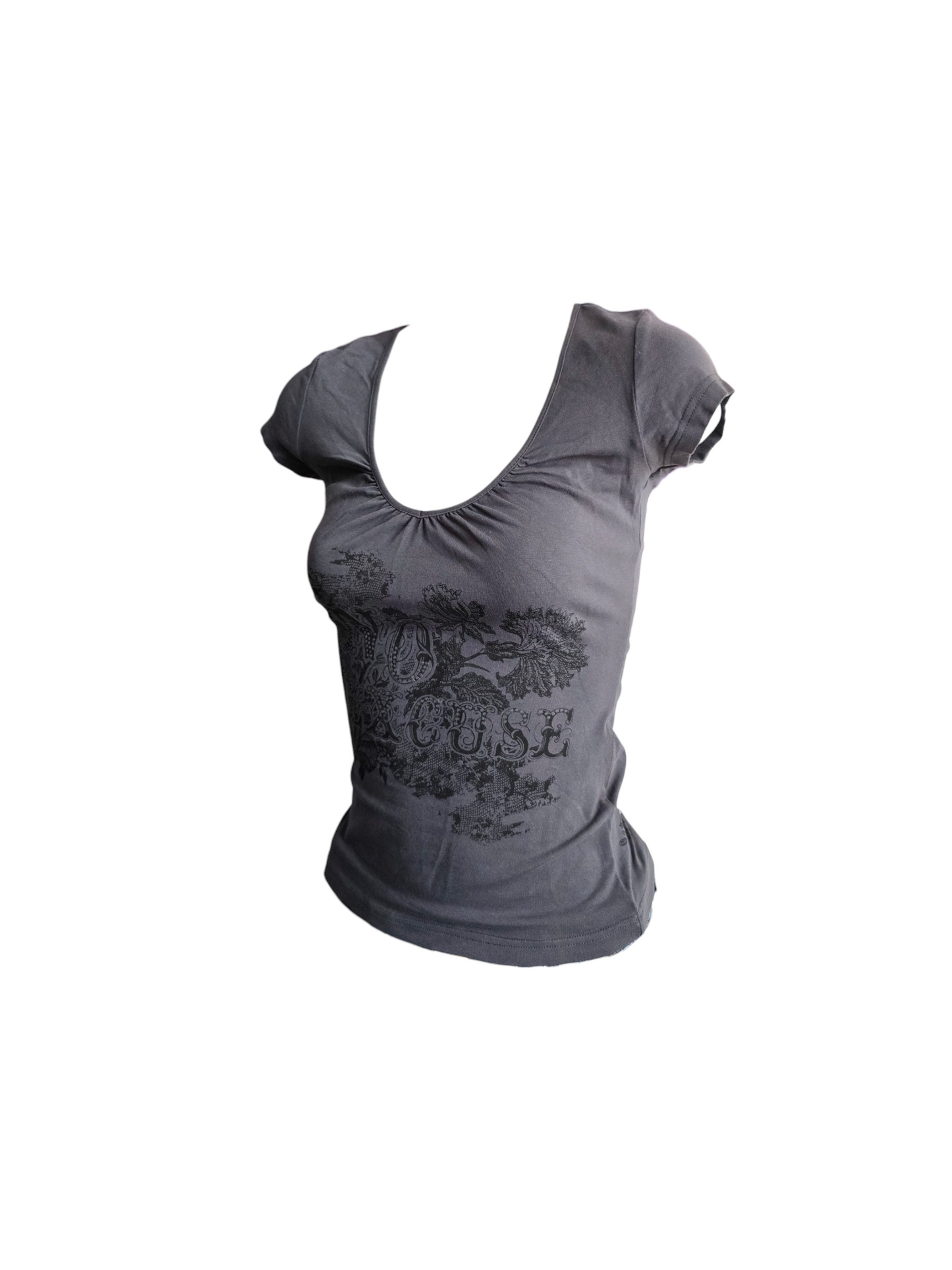 2000s vintage softgrunge printed top - zimfriperie