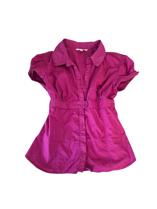 90s vintage flirty office shirt