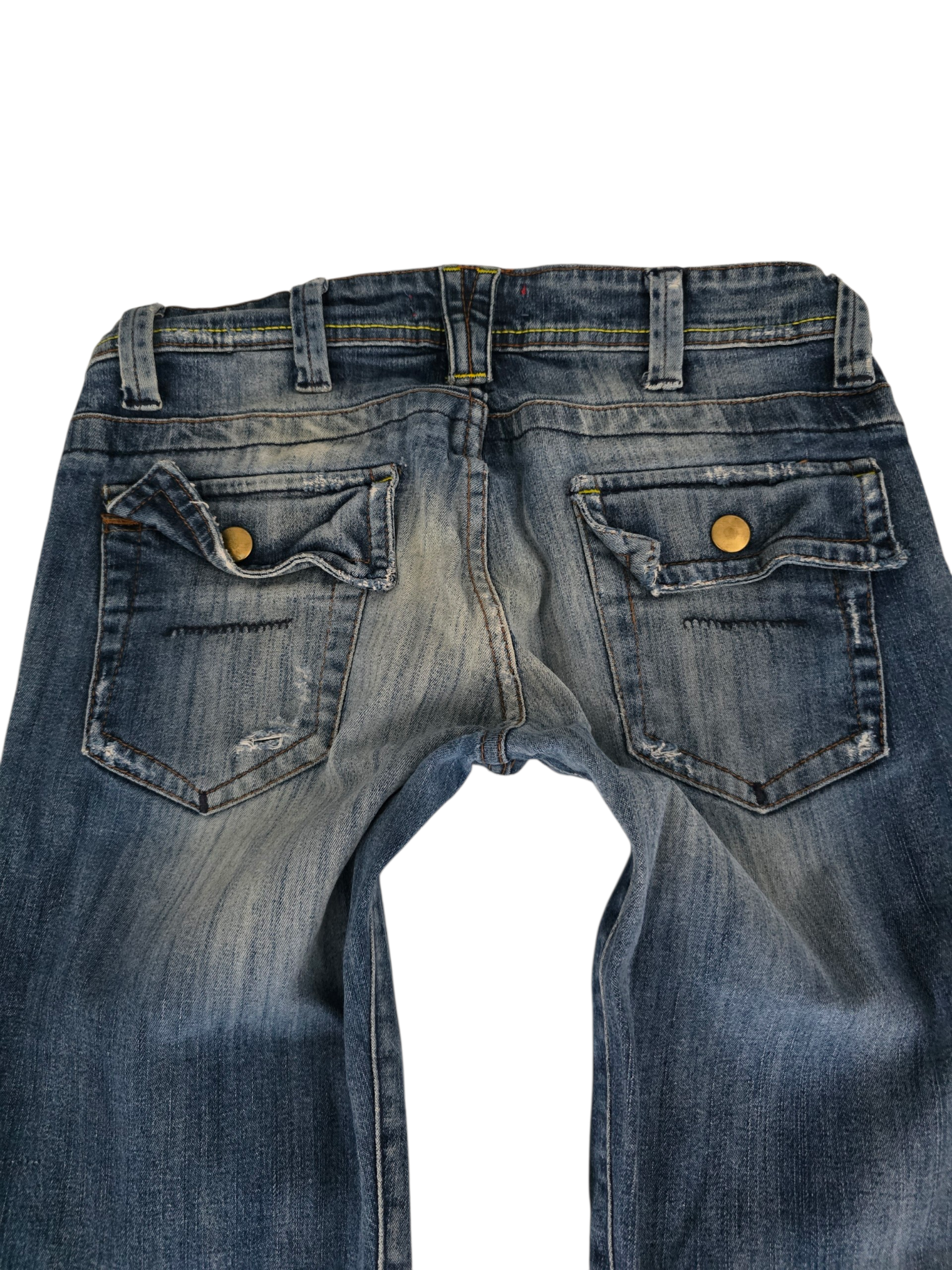 2000s vintage bootcut low waist denim pants - zimfriperie