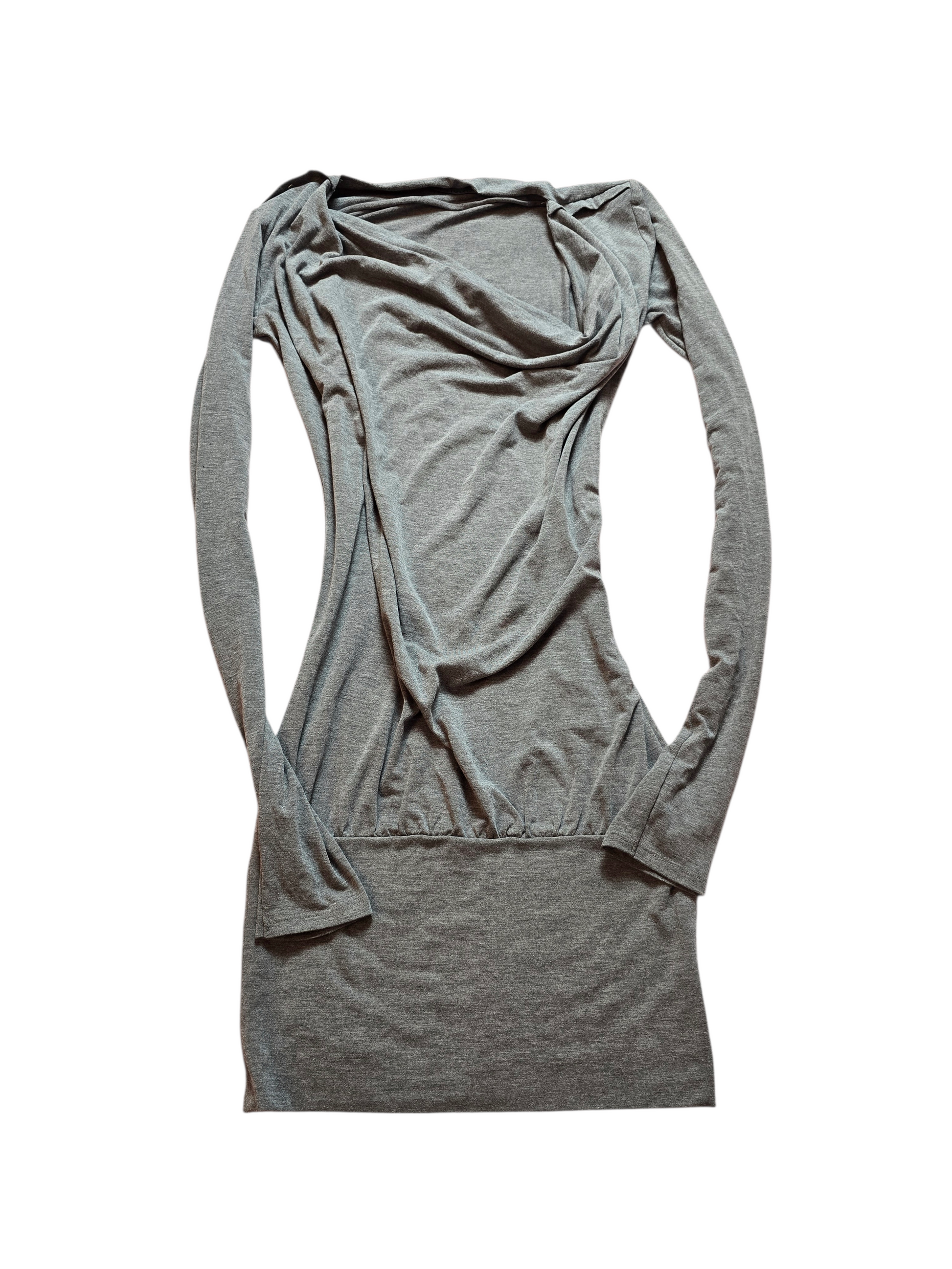 00s vintage indie sleaze asymmetrical batwing top/dress - zimfriperie