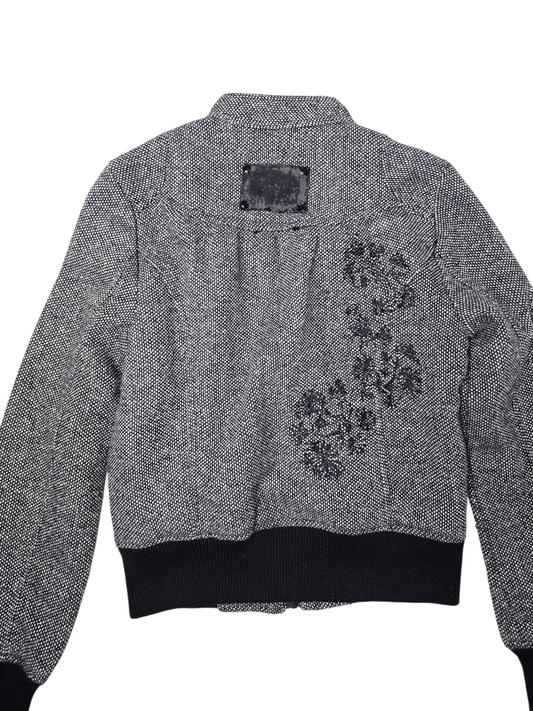 00s vintage downtown girl zip up coat