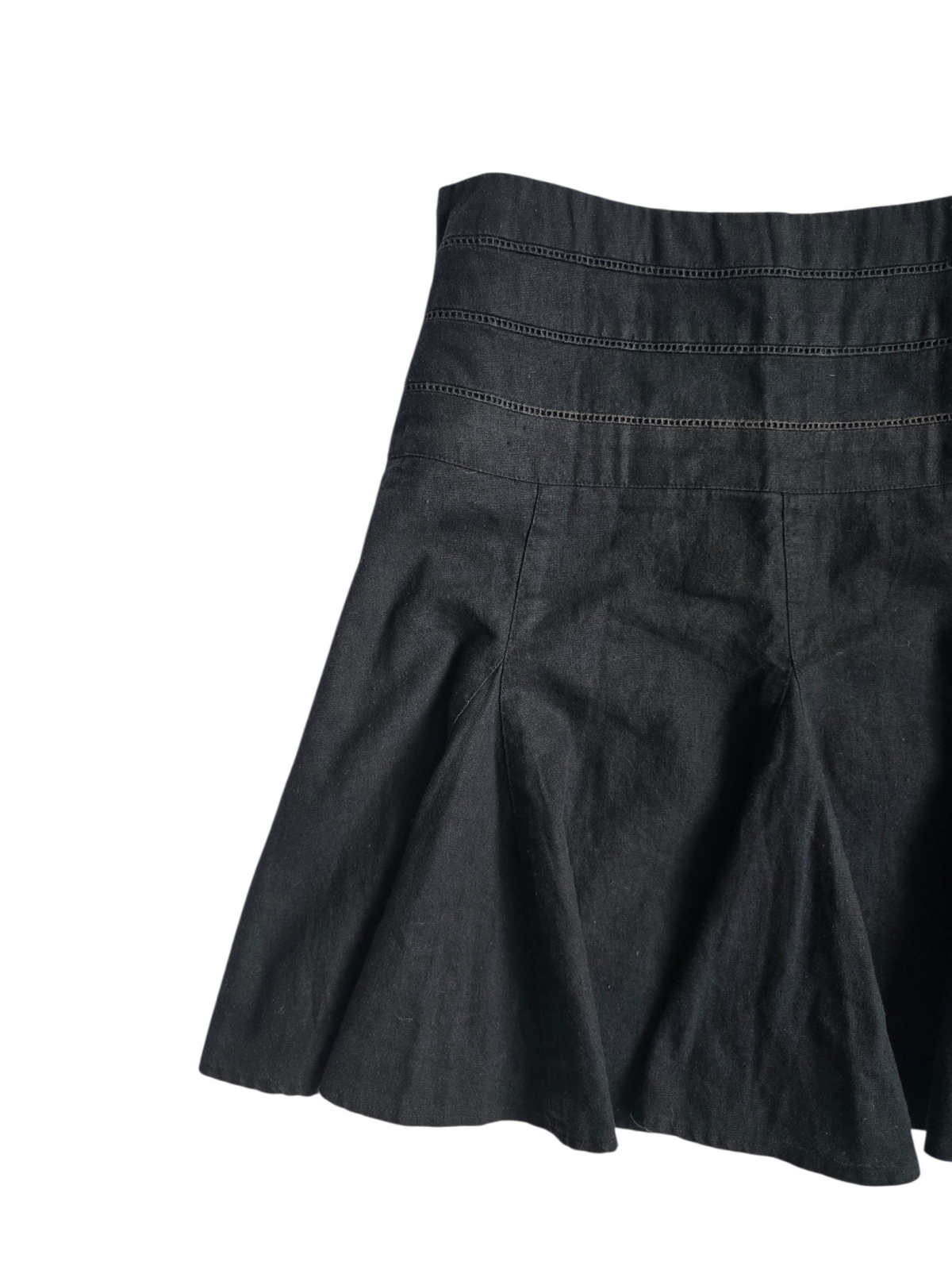 2000s vintage downtown girl pleated low-rise skirt