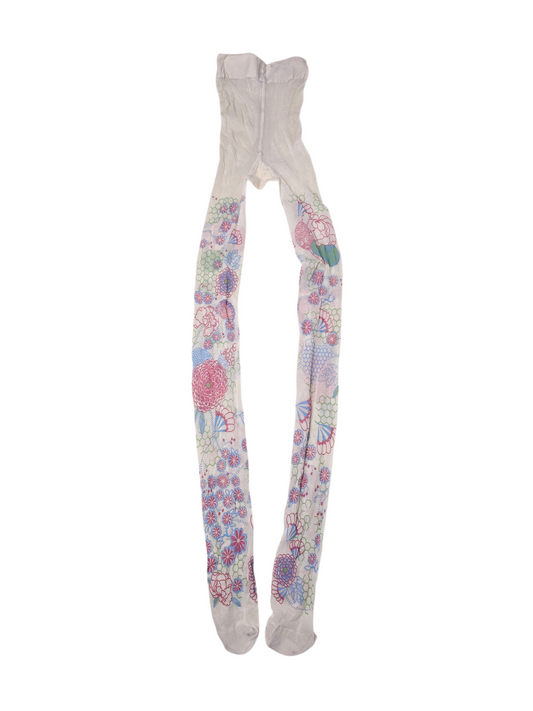 90s vintage fancy coquette colorfull tights