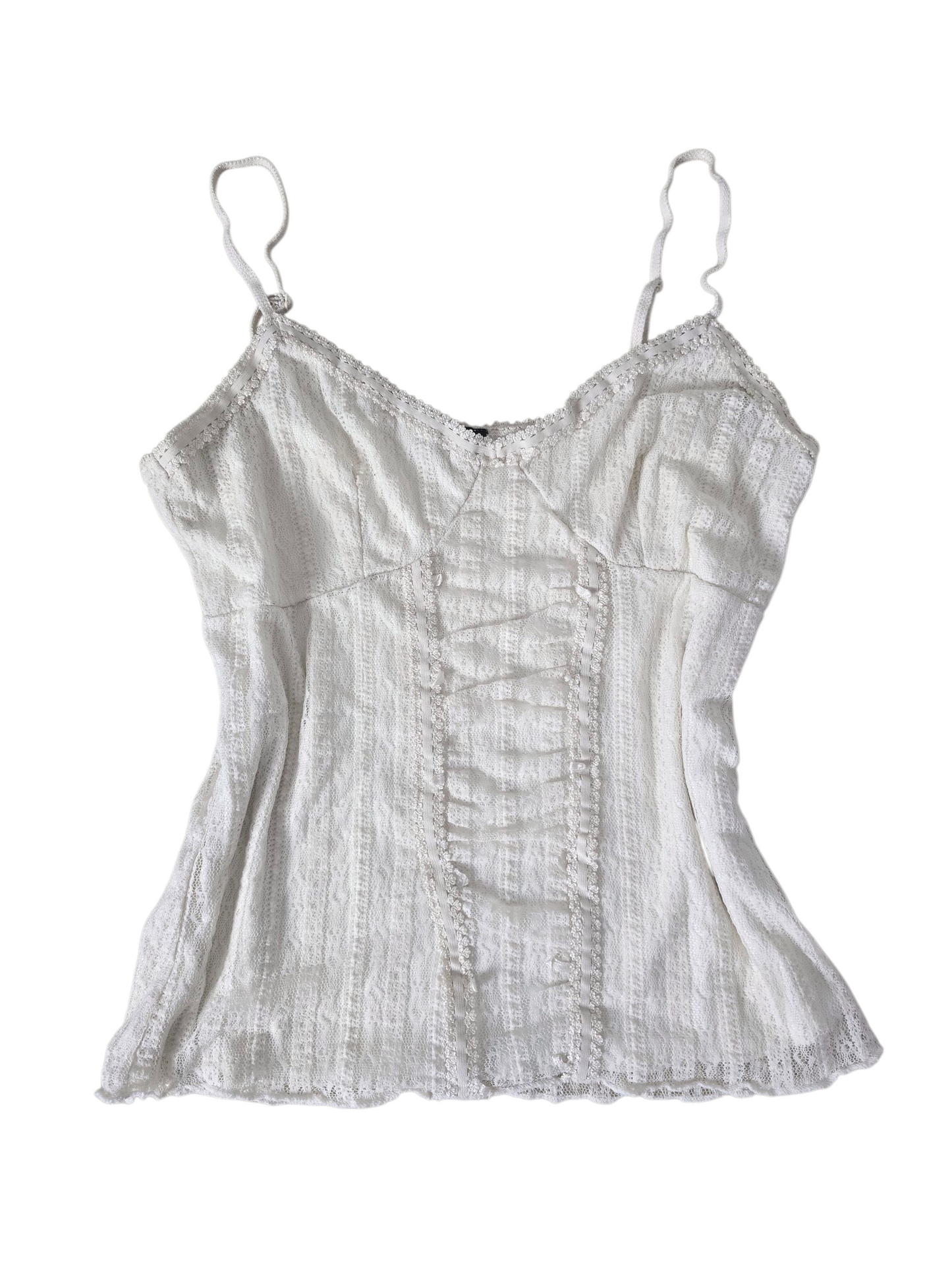 00s vintage romantic coquette lace babydoll top