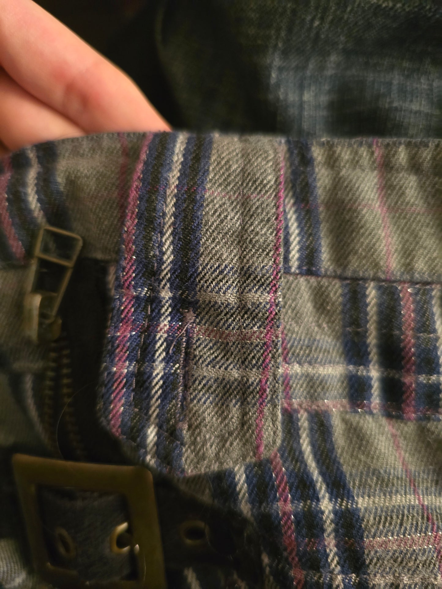 00s vintage softgrunge plaid pleated mini skirt - zimfriperie