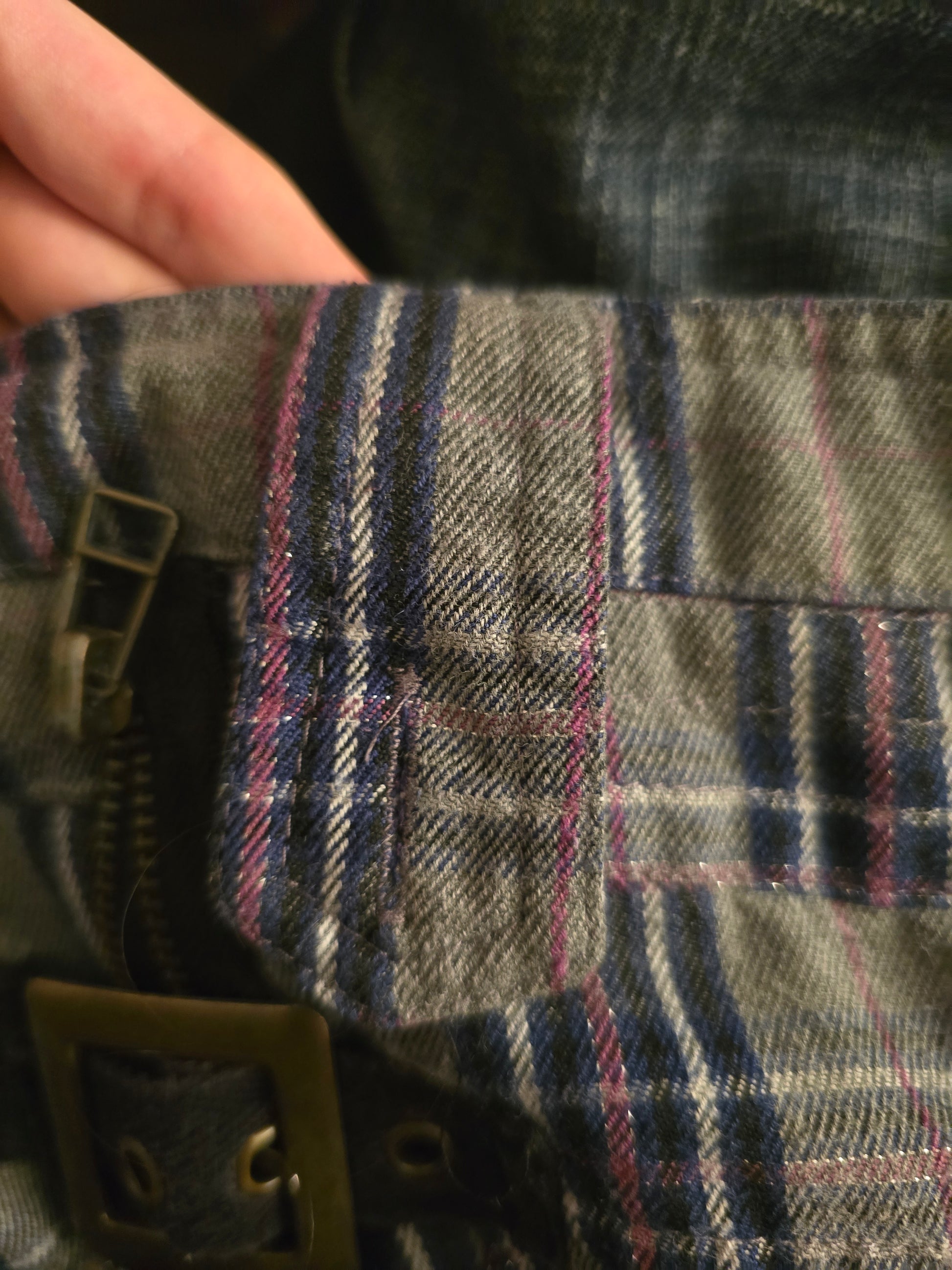 00s vintage softgrunge plaid pleated mini skirt - zimfriperie