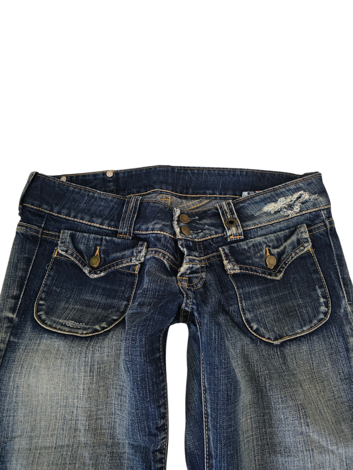 2000s vintage bootcut low waist denim pants - zimfriperie