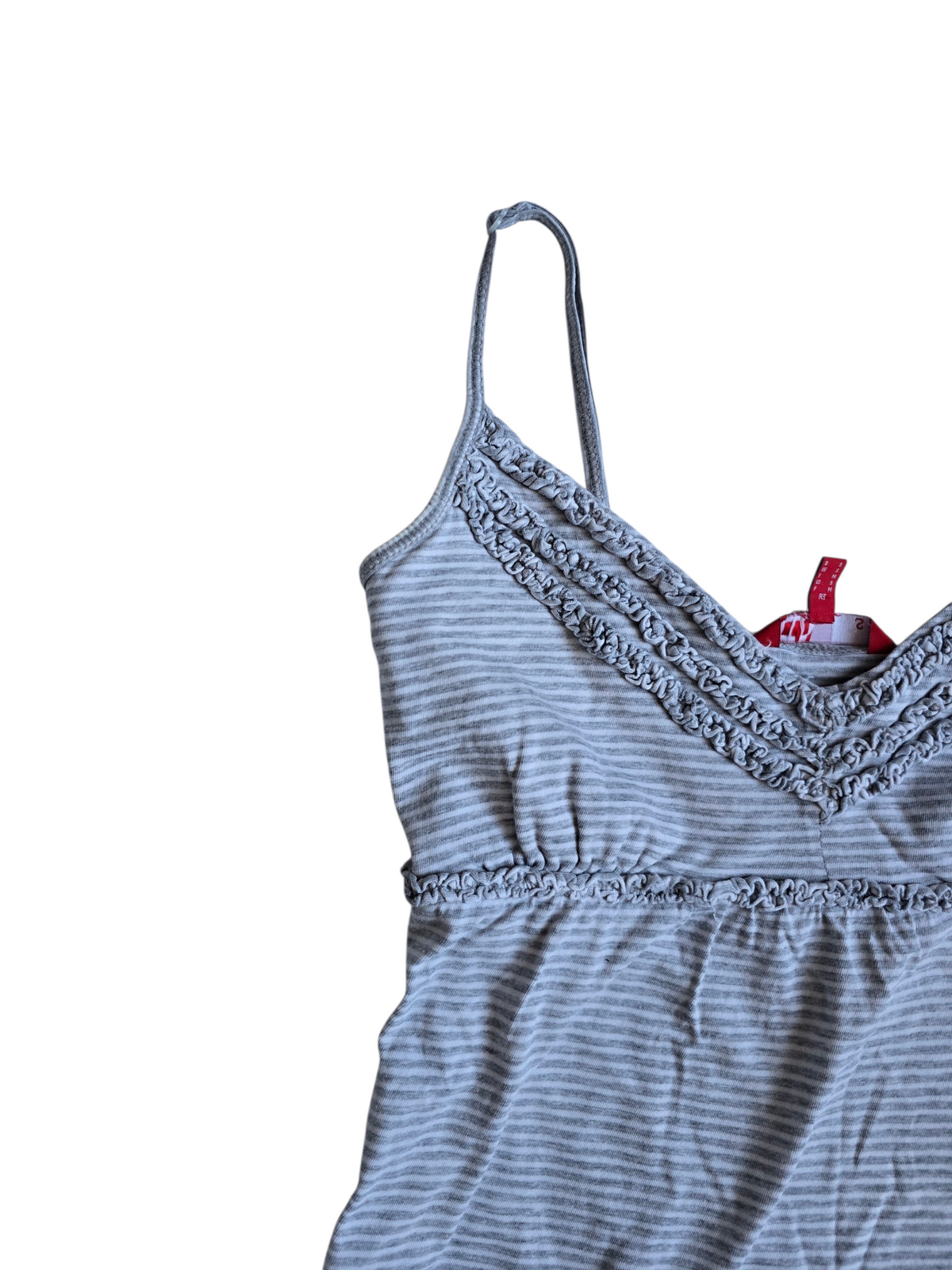 2000s vintage softgrunge babydoll striped top