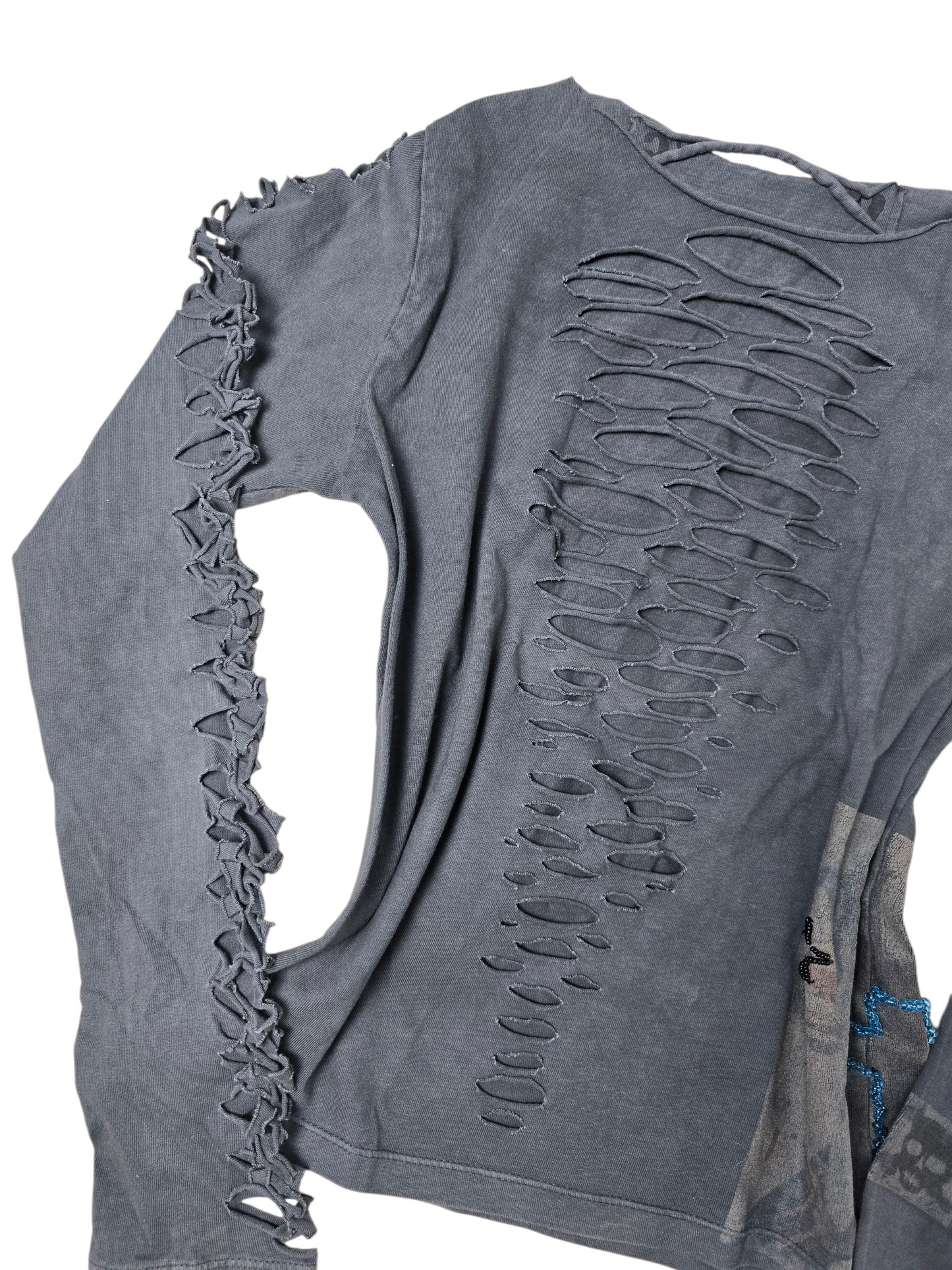 00s vintage distressed softgrunge top