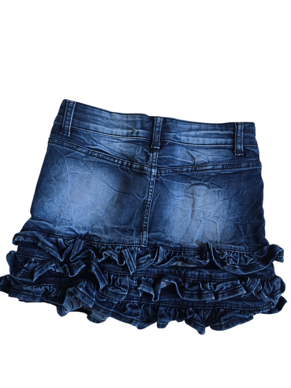 2000s vintage softgrunge denim mini skirt