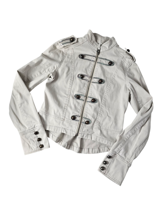 Y2k vintage indiesleaze officer sequin jacket