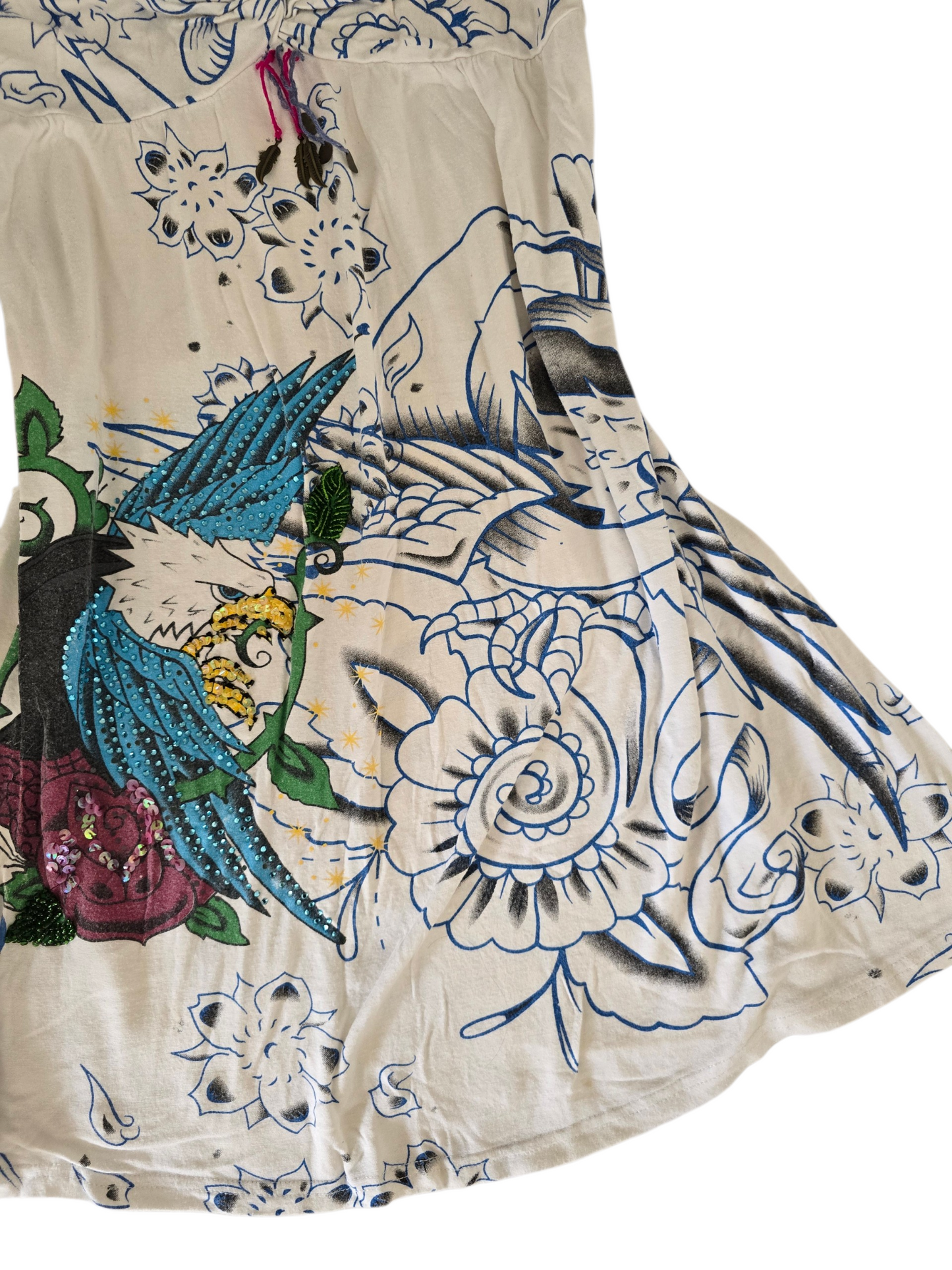 2000s vintage fairy bro hoe sequins strass dress