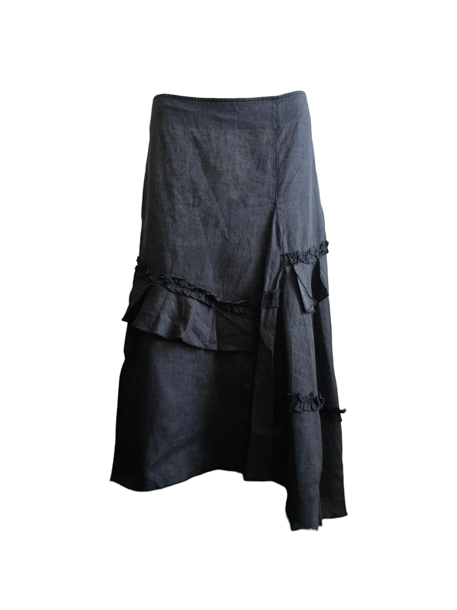 2000s vintage mori girl linen skirt - zimfriperie