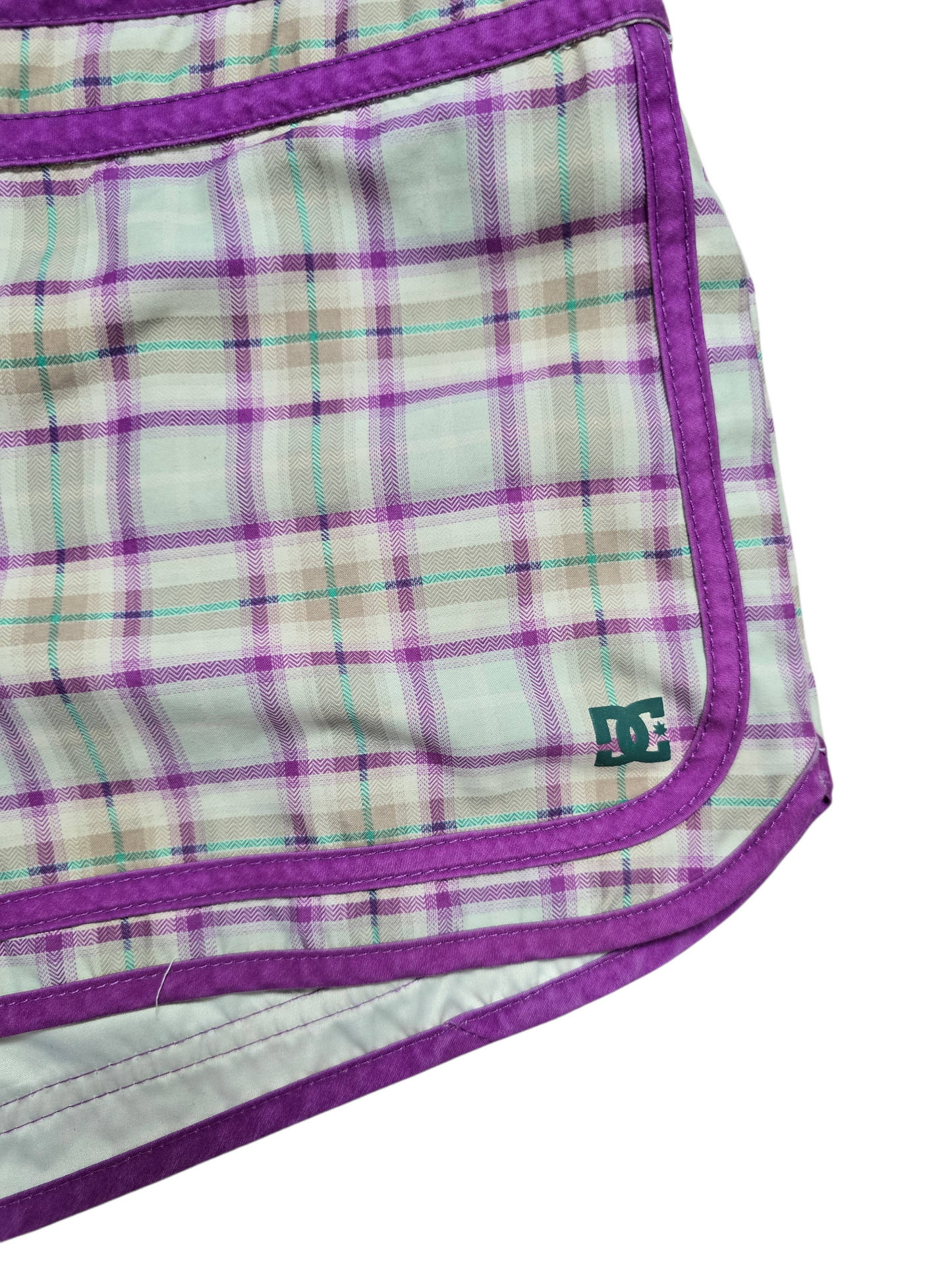 2008 vintage DC swag low waist plaid short - zimfriperie