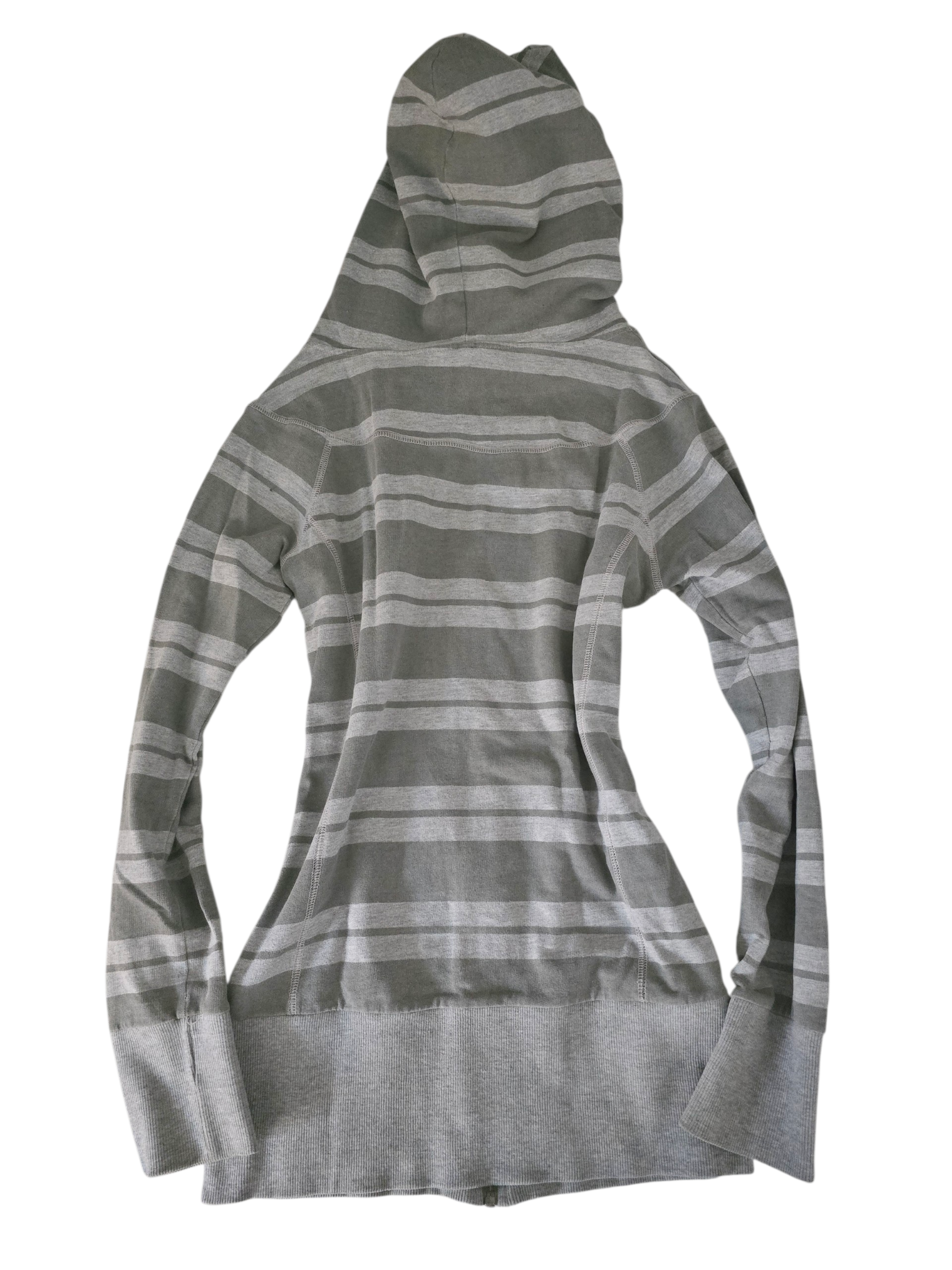 2000s vintage softgrunge striped zip sweater - zimfriperie