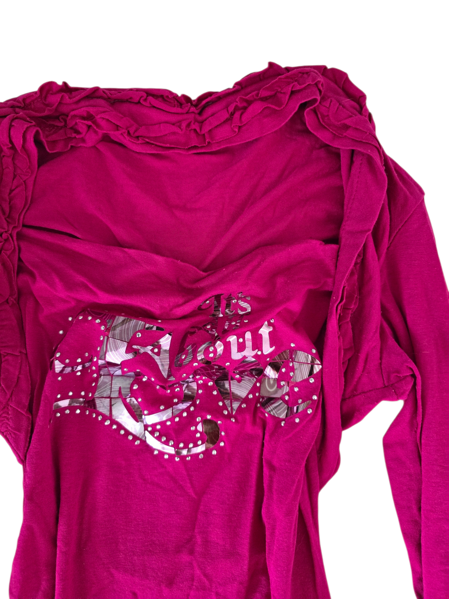 2000s vintage pink mcbling top - zimfriperie