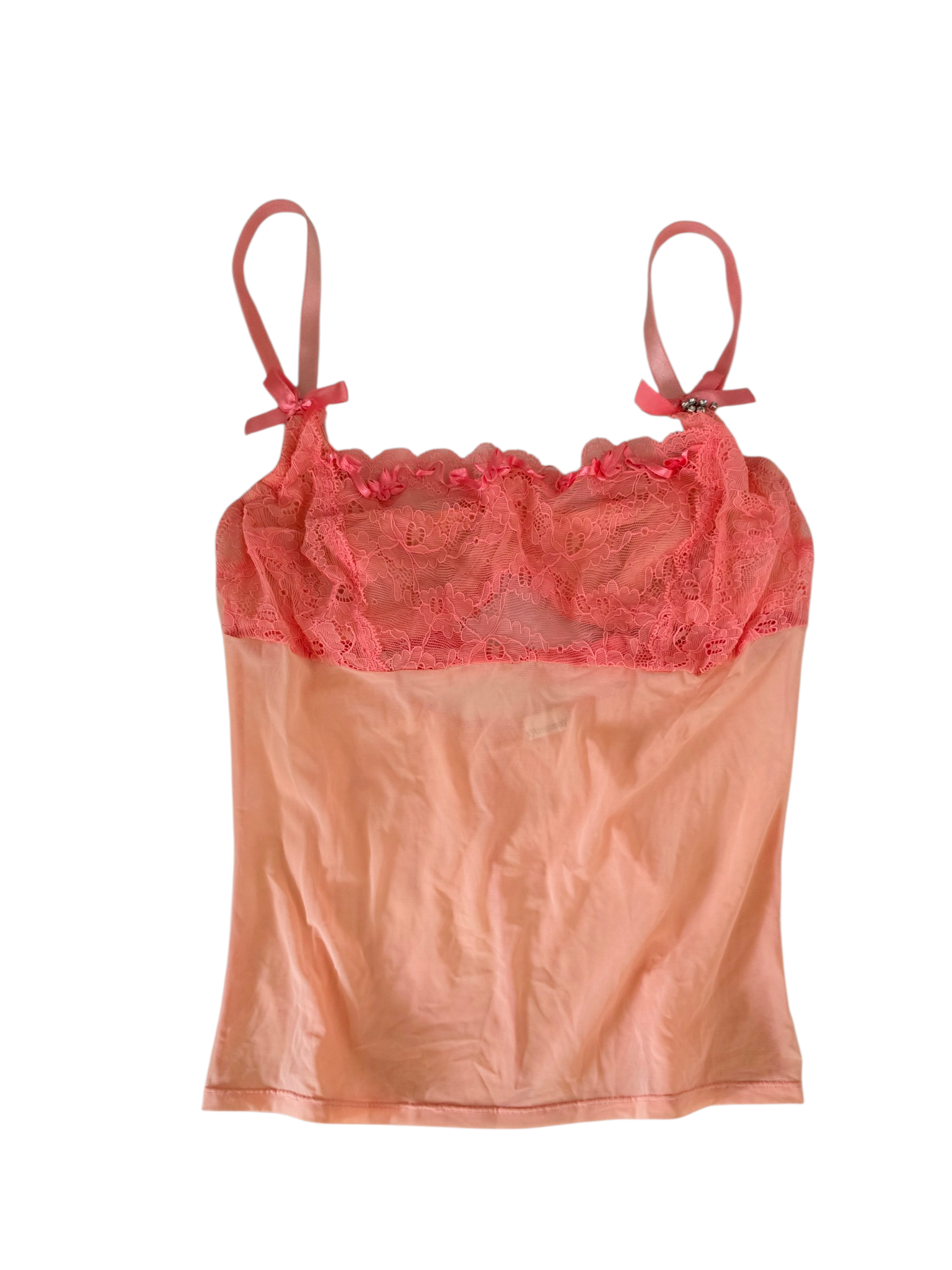 2000s coquette top vintage lace 