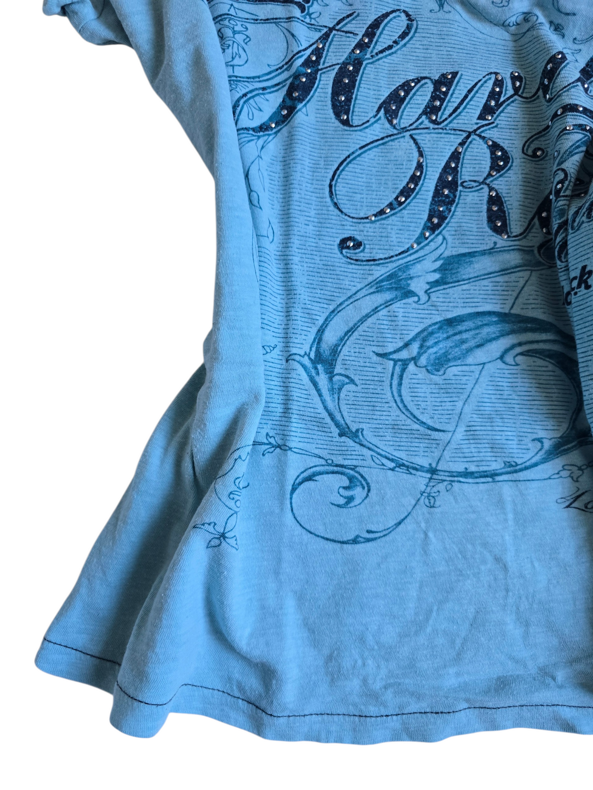 2000s vintage bro hoe rhinestone top