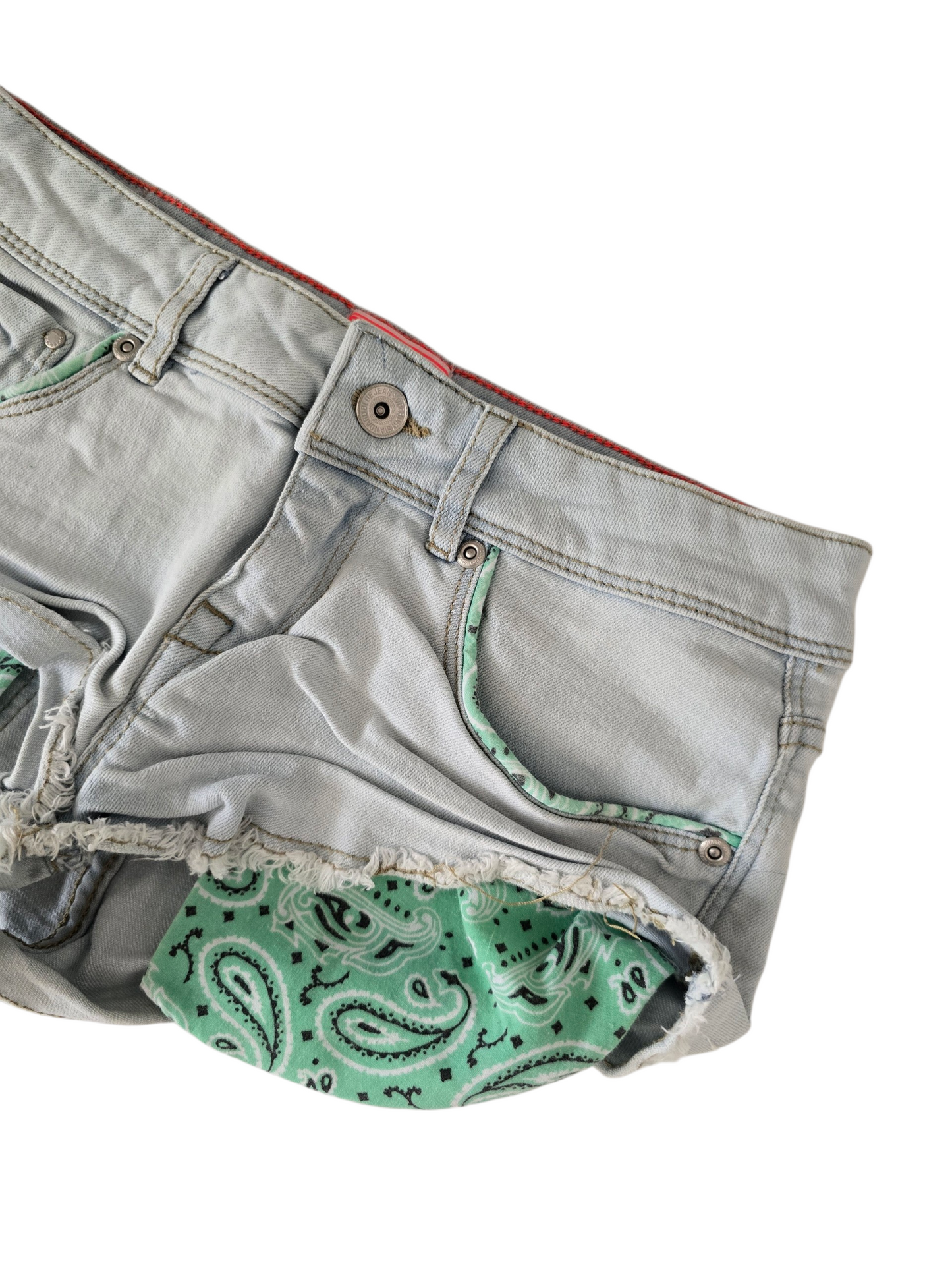 2009s vintage low waist indie denim short - zimfriperie