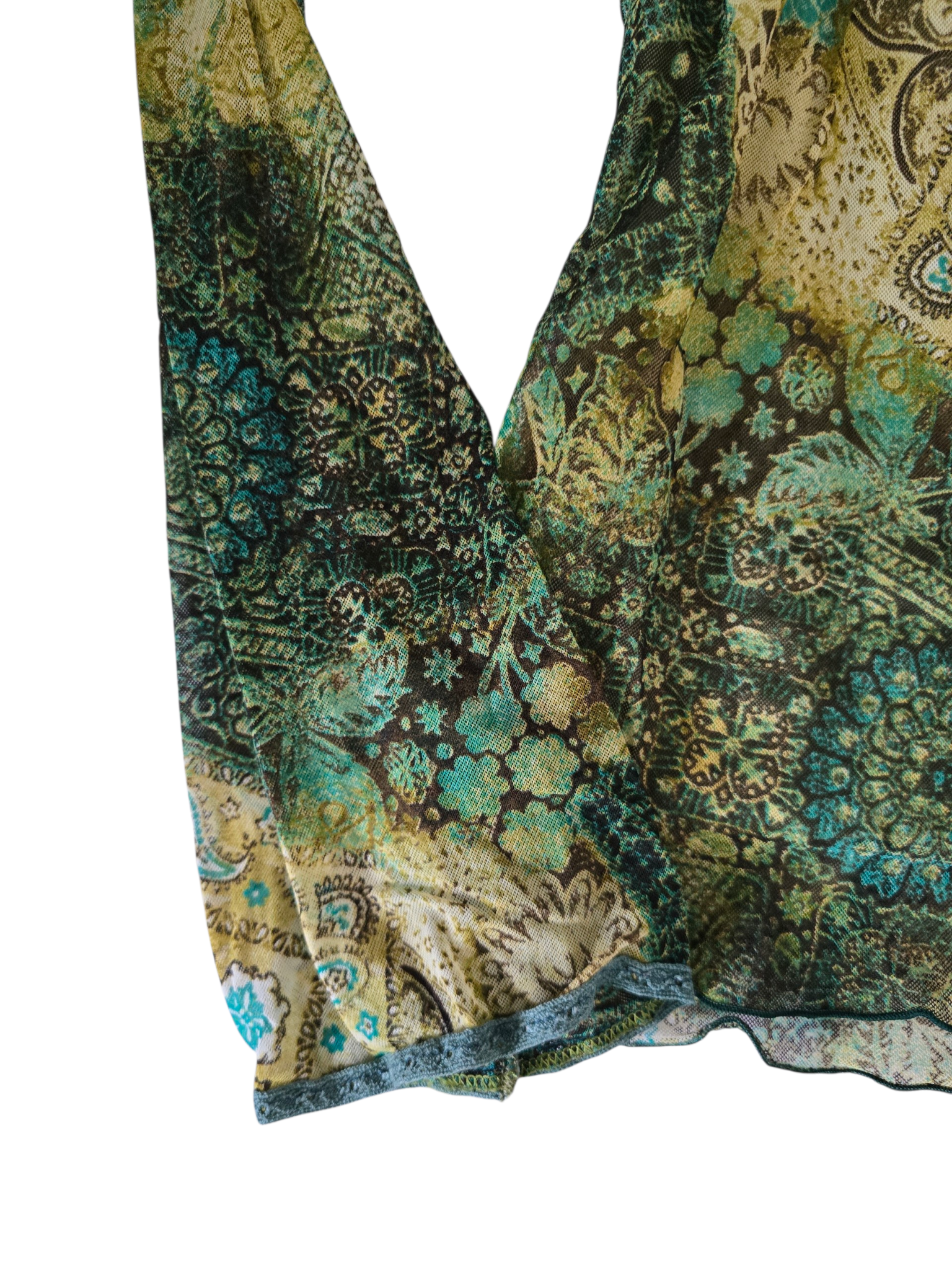 2000s vintage fairy boho green top - zimfriperie