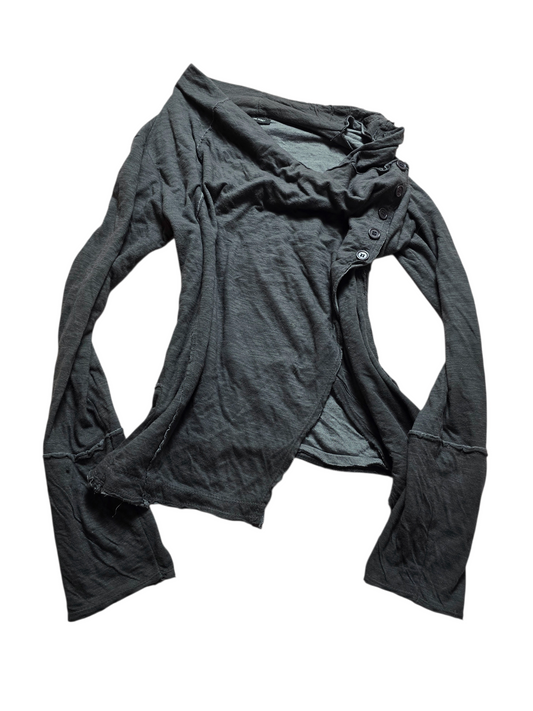 00s vintage softgrunge post apo asymetric gilet - zimfriperie