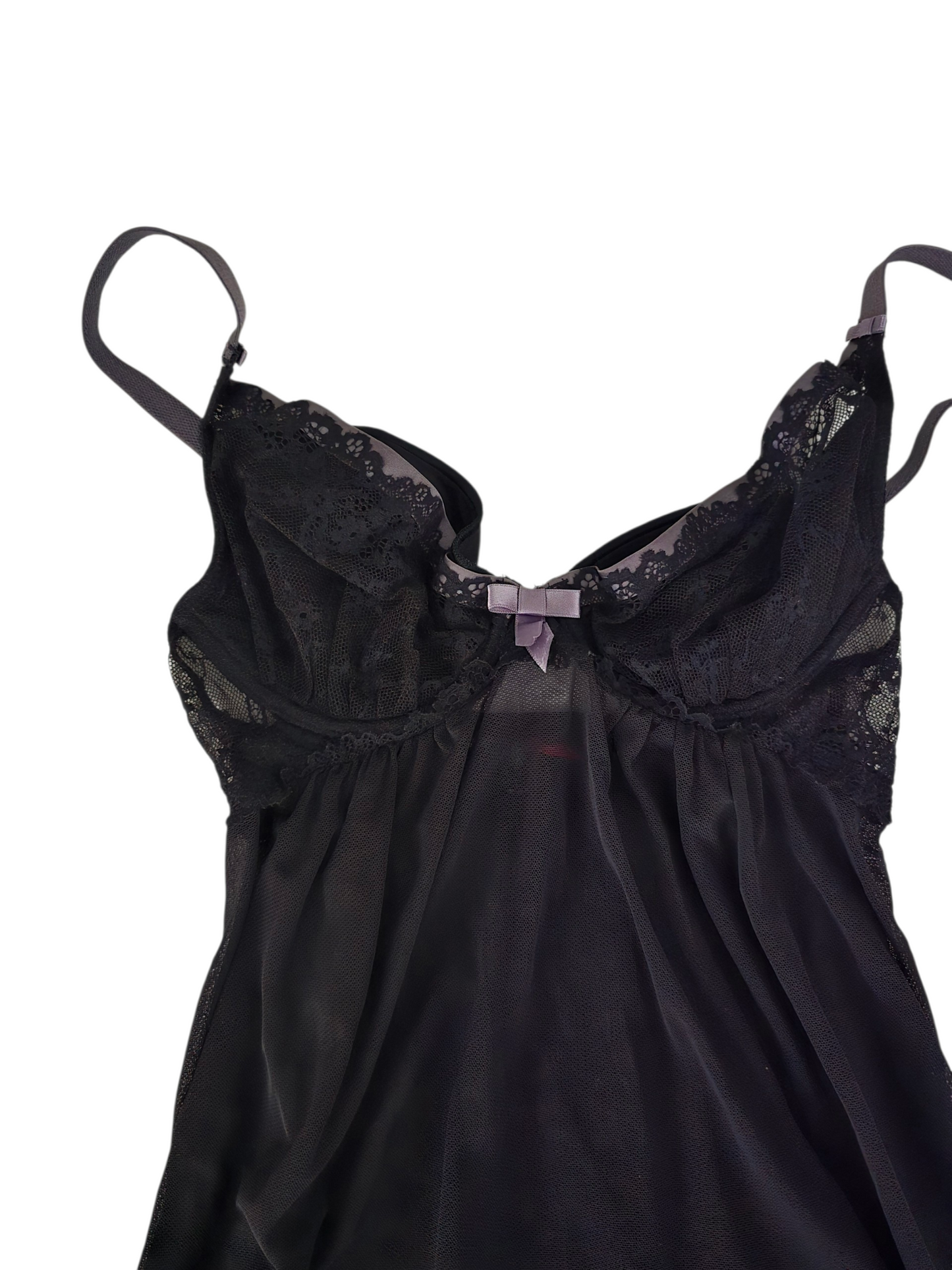 2000s vintage dark coquette lace top