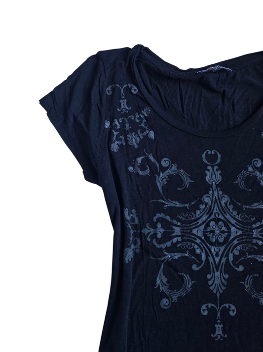 2000s vintage Morgan de toi softgrunge printed top