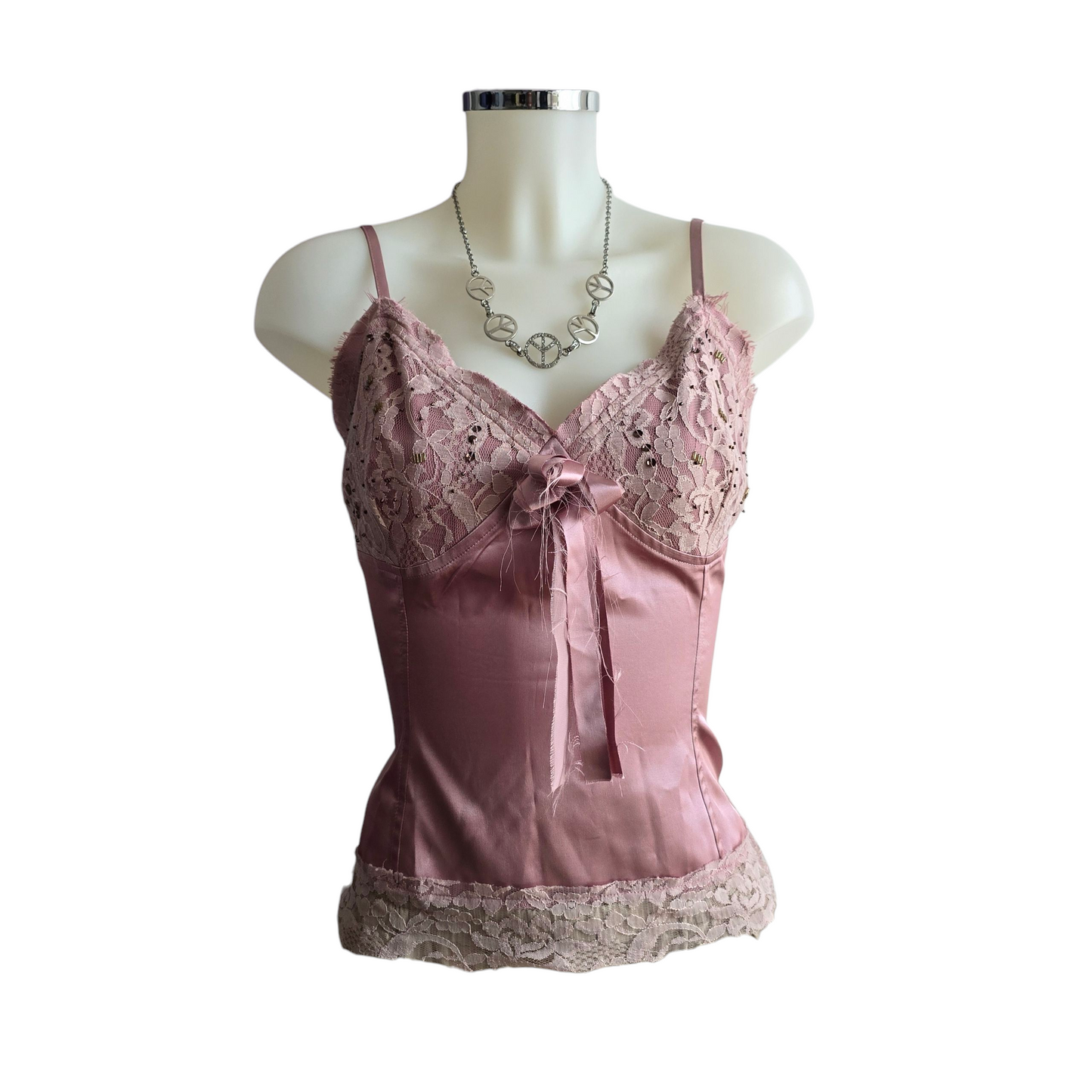 00s vintage coquette kinderwhore destroy lace top
