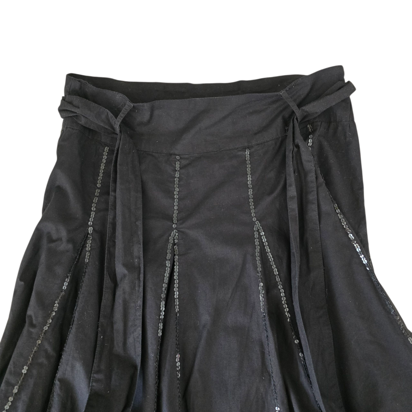 00s vintage dark coquette sequin skirt