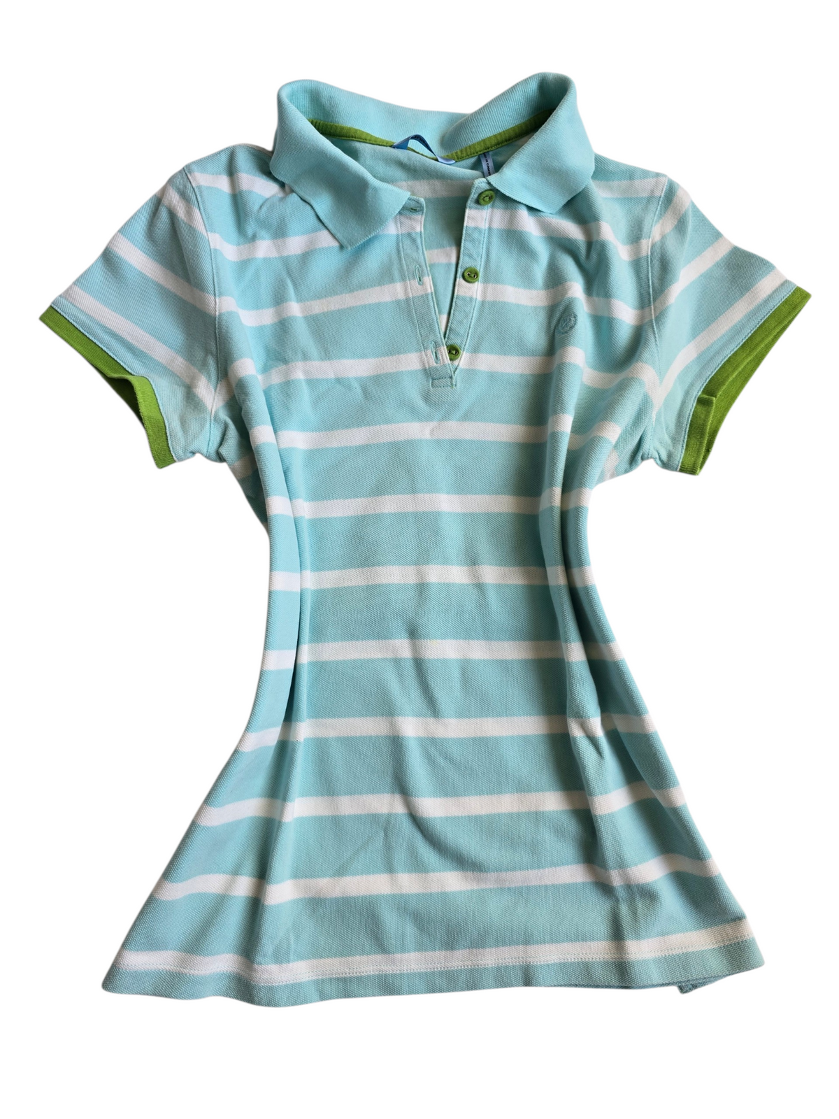 2000s vintage swag striped blue shirt