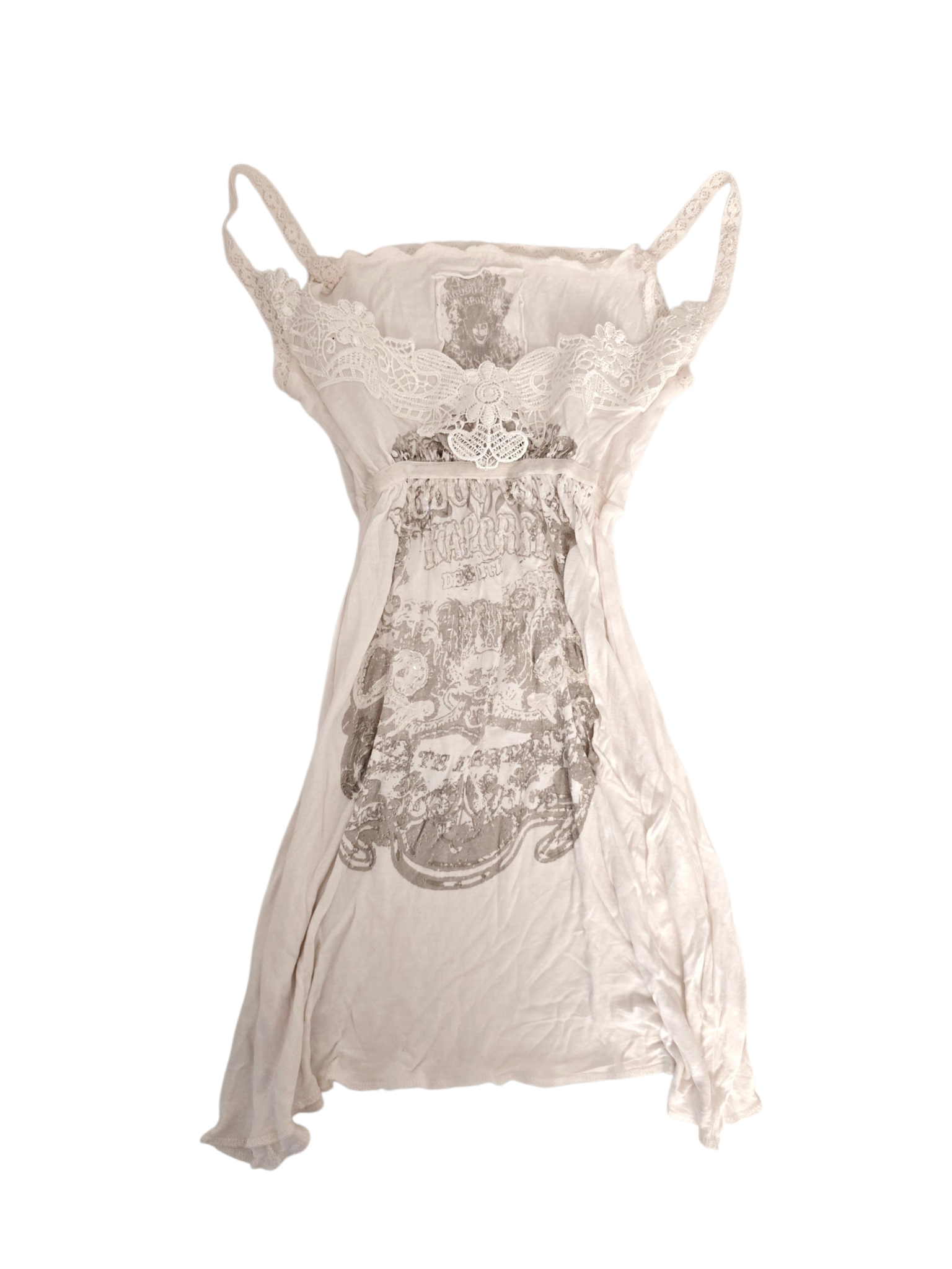 2000s babydoll white top - zimfriperie