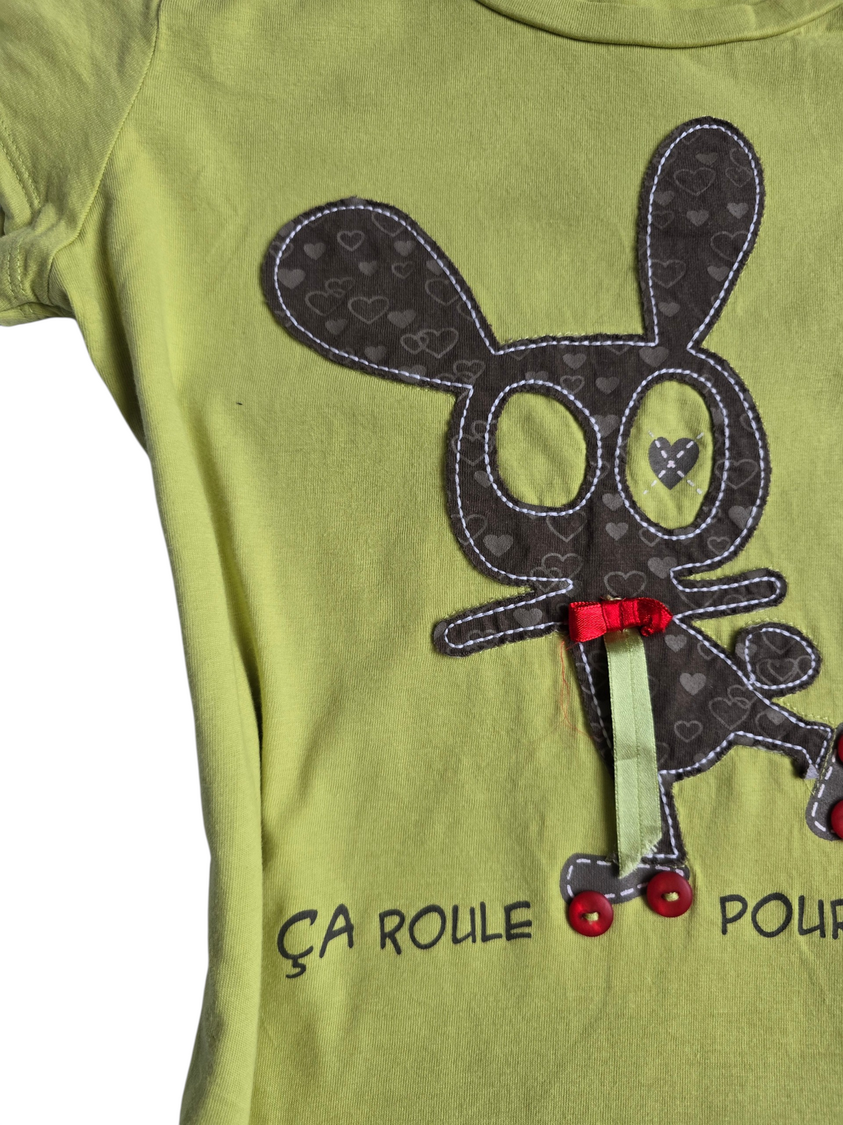 2000s vintage whimsy twee green top