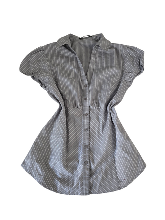 2000s vintage office striped shirt - zimfriperie