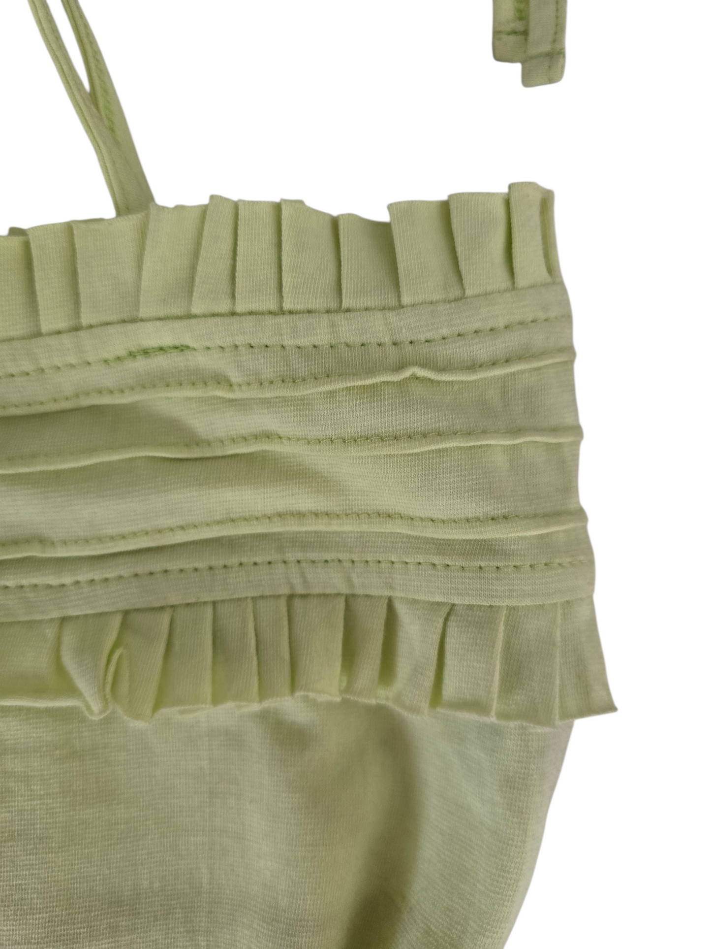 2000s vintage fairy boho green backless top