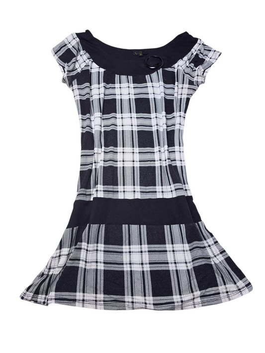 Dress vintage robe plaid carreaux 2000s coquette downtown girl twee 